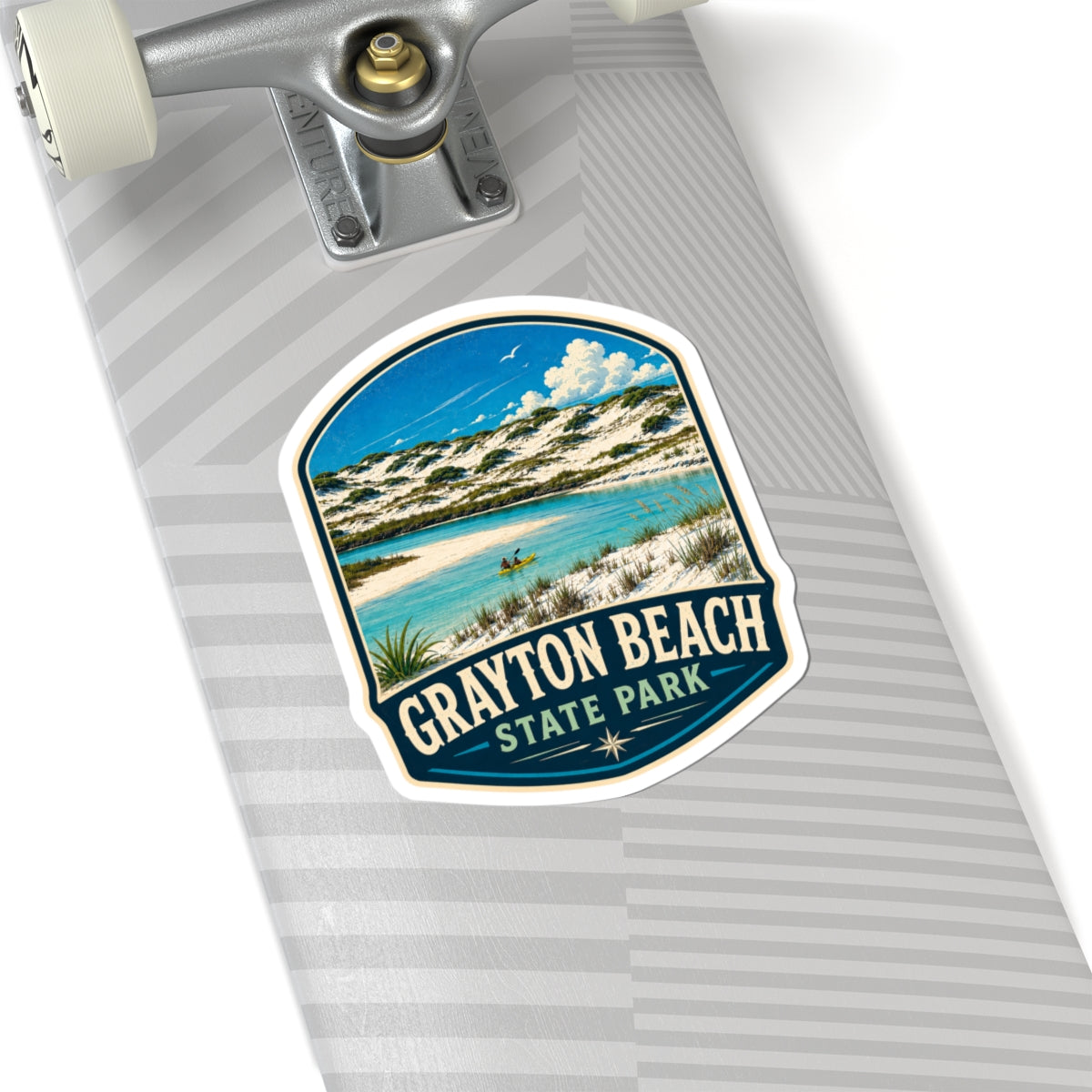Grayton Beach State Park Sticker — Vintage Coastal Travel Decal