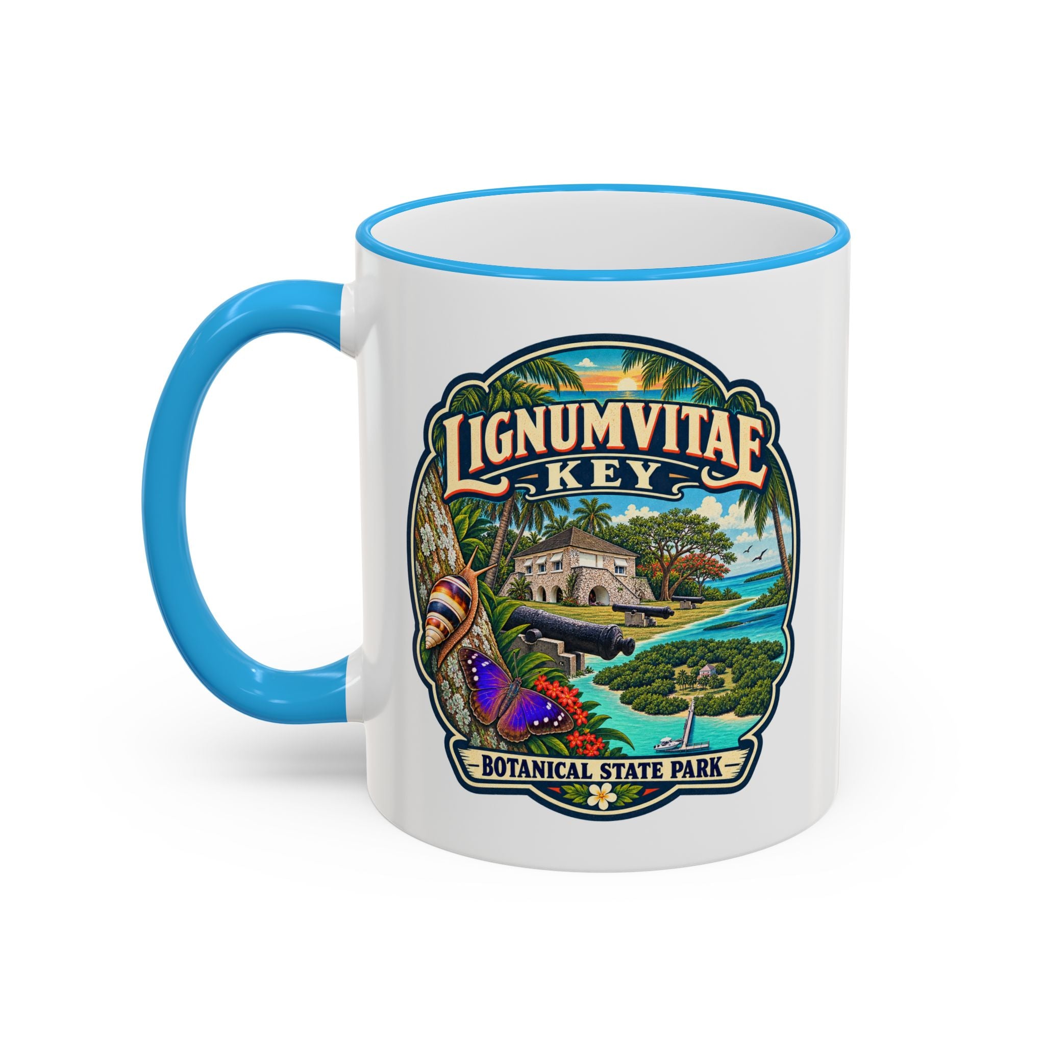 Lignumvitae Key Accent Rim & Handle 11oz/15oz