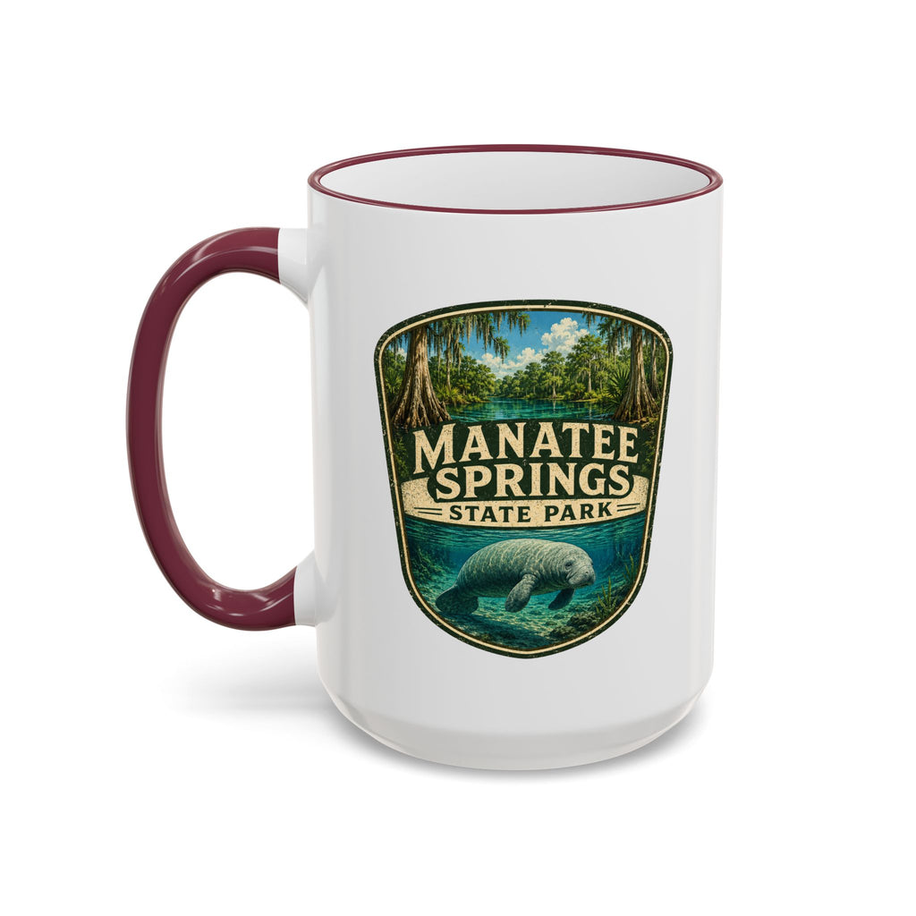 Manatee Springs Manatee Mug — Accent Rim & Handle 11oz/15oz