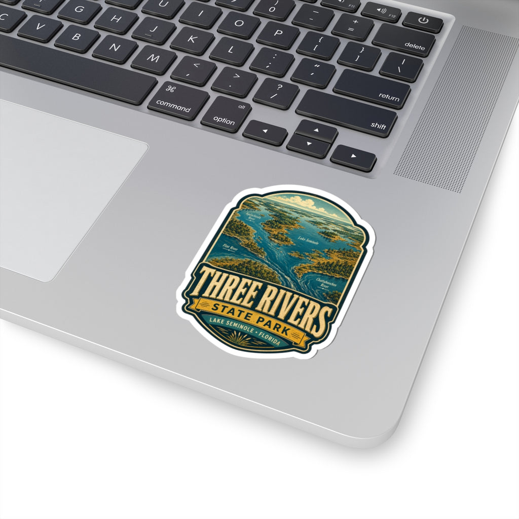 Three Rivers State Park Sticker — Lake Seminole Vintage Park Travel Decal