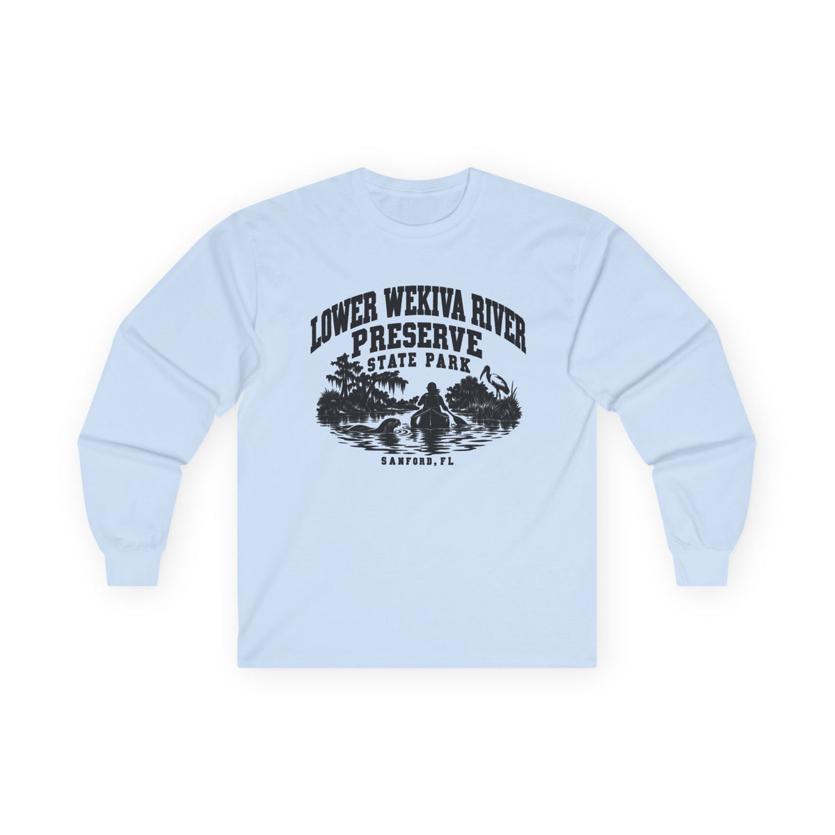Lower Wekiva River Preserve State Park Logo- Long Sleeve Tee