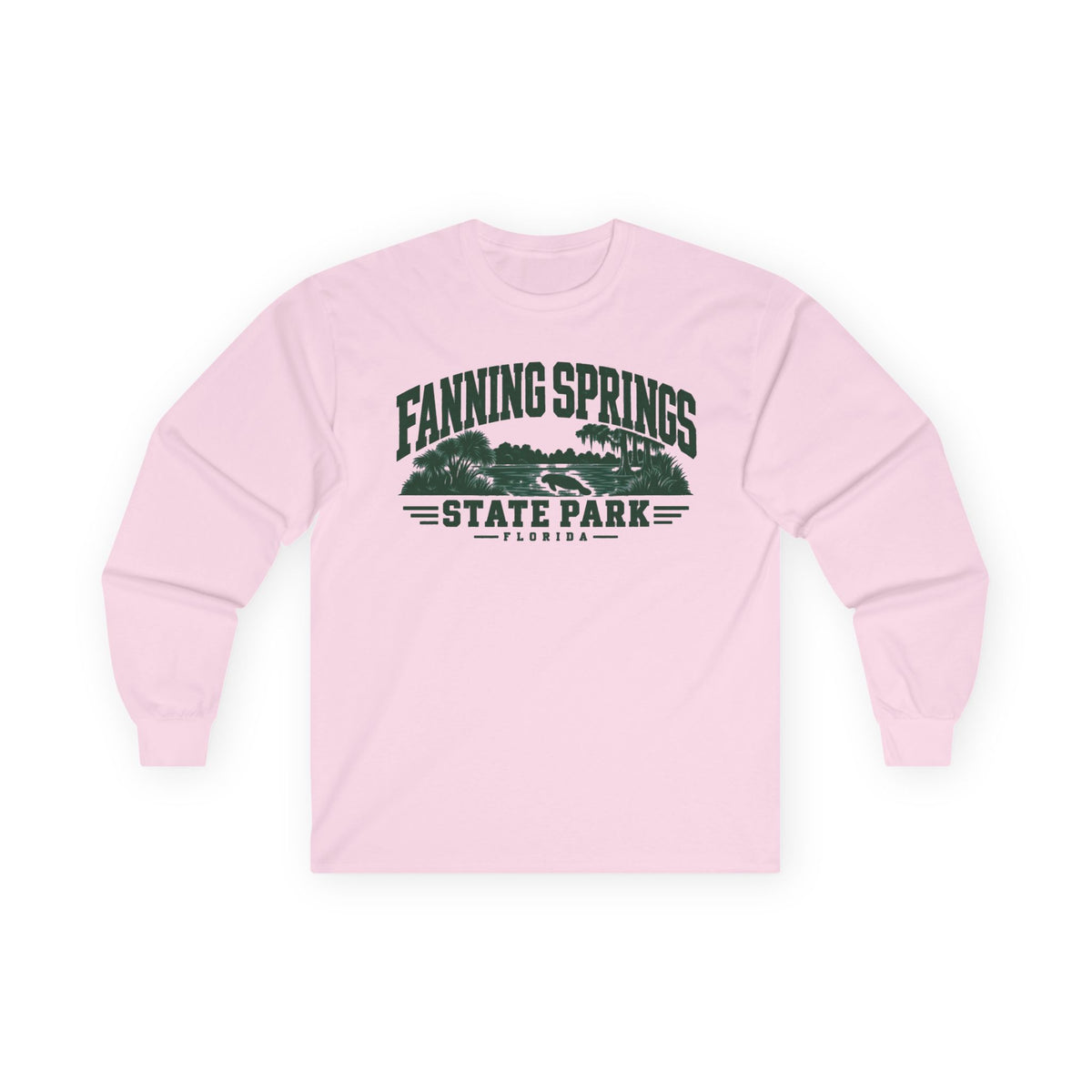 Fanning Springs State Park Official Logo- Long Sleeve Tee