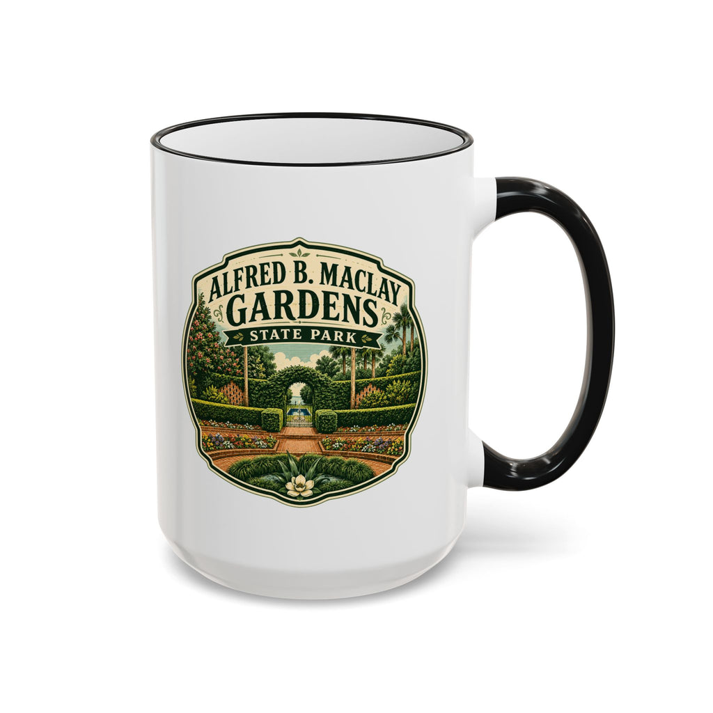 Maclay Gardens Vintage Mug — Accent Rim & Handle 11oz/15oz