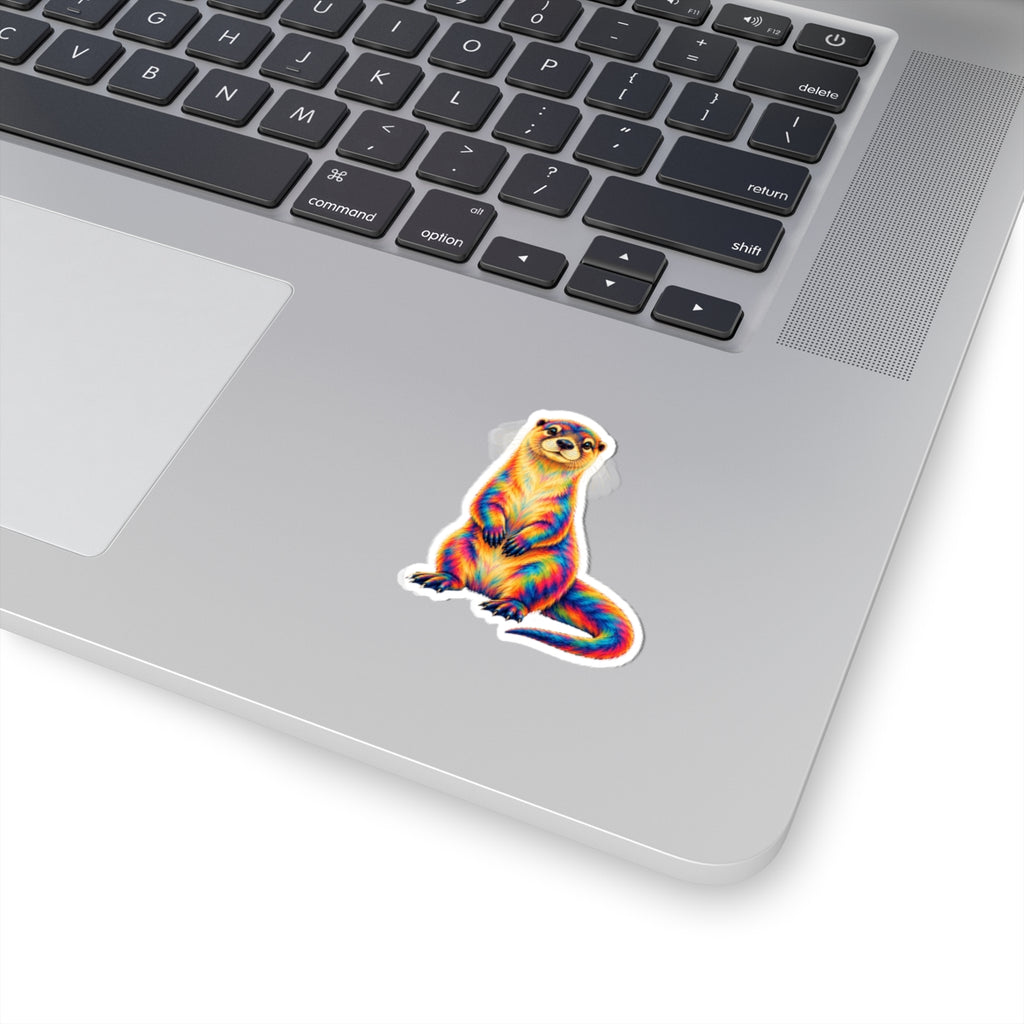 Rainbow Vigilant Otter Sticker