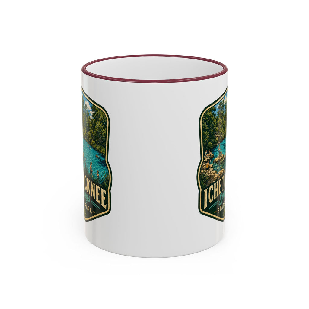 Ichetucknee Springs Vintage Mug — Accent Rim & Handle 11oz/15oz