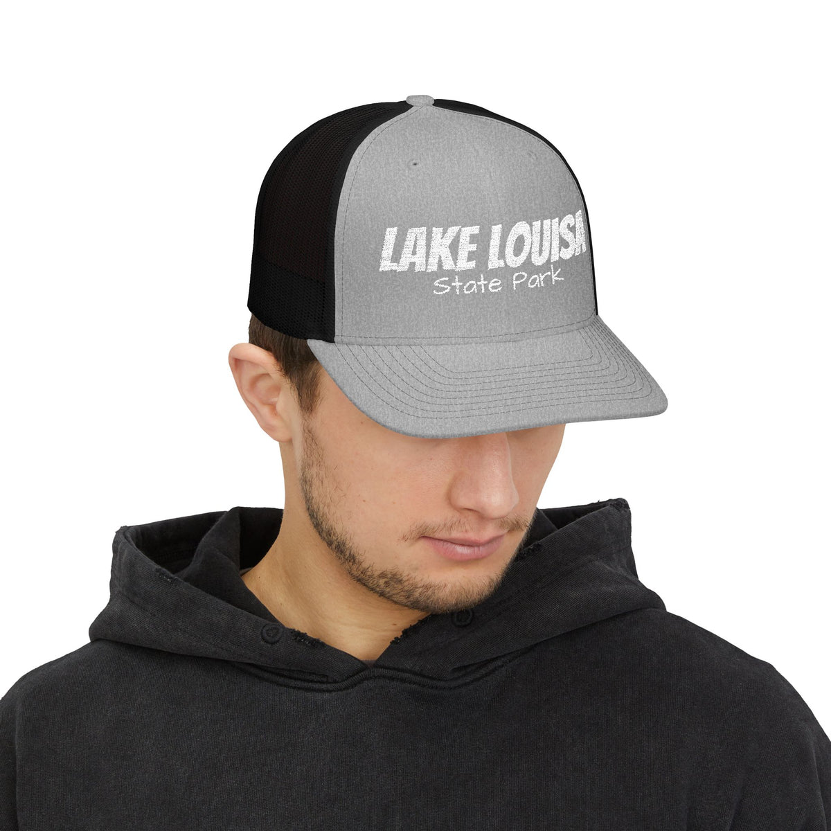 Lake Louisa State Park Trucker Cap — Retro Outdoor Snapback Hat