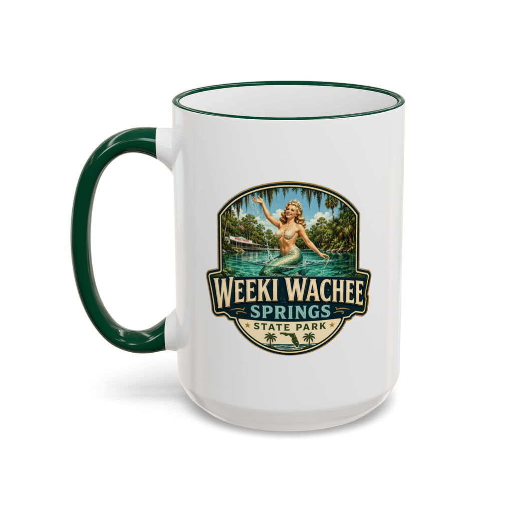 Weeki Wachee Vintage Mug — Accent Rim & Handle 11oz/15oz