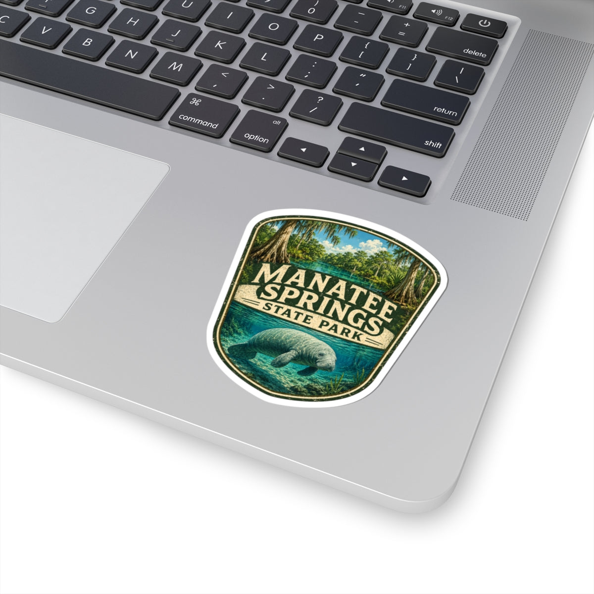 Manatee Springs State Park Sticker - Vintage Manatee Nature Decal
