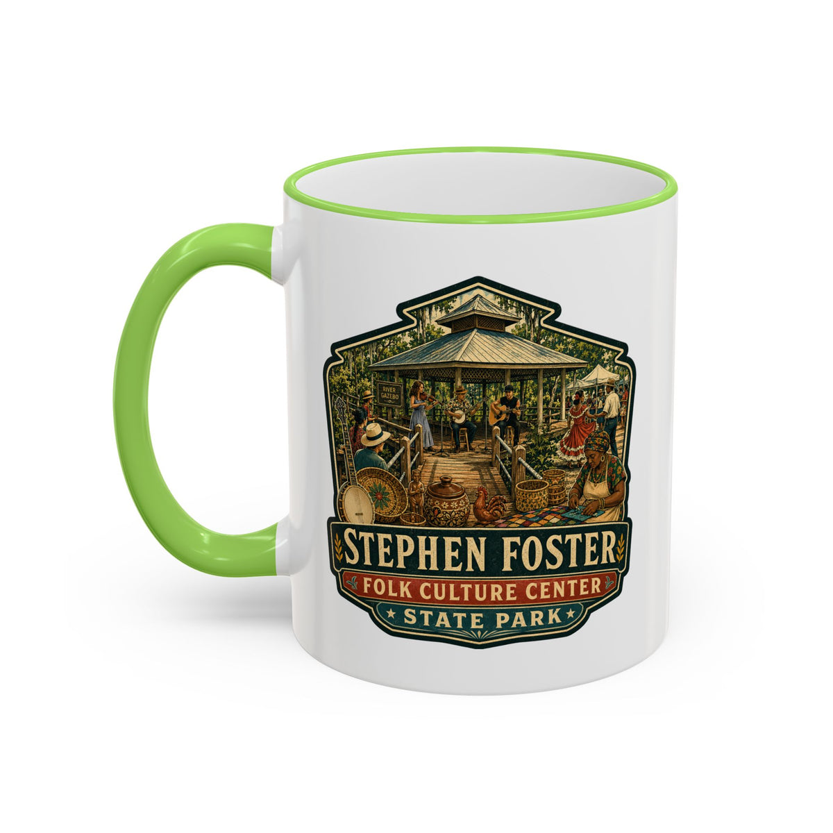 Stephen Foster Mug — Accent Rim & Handle 11oz/15oz