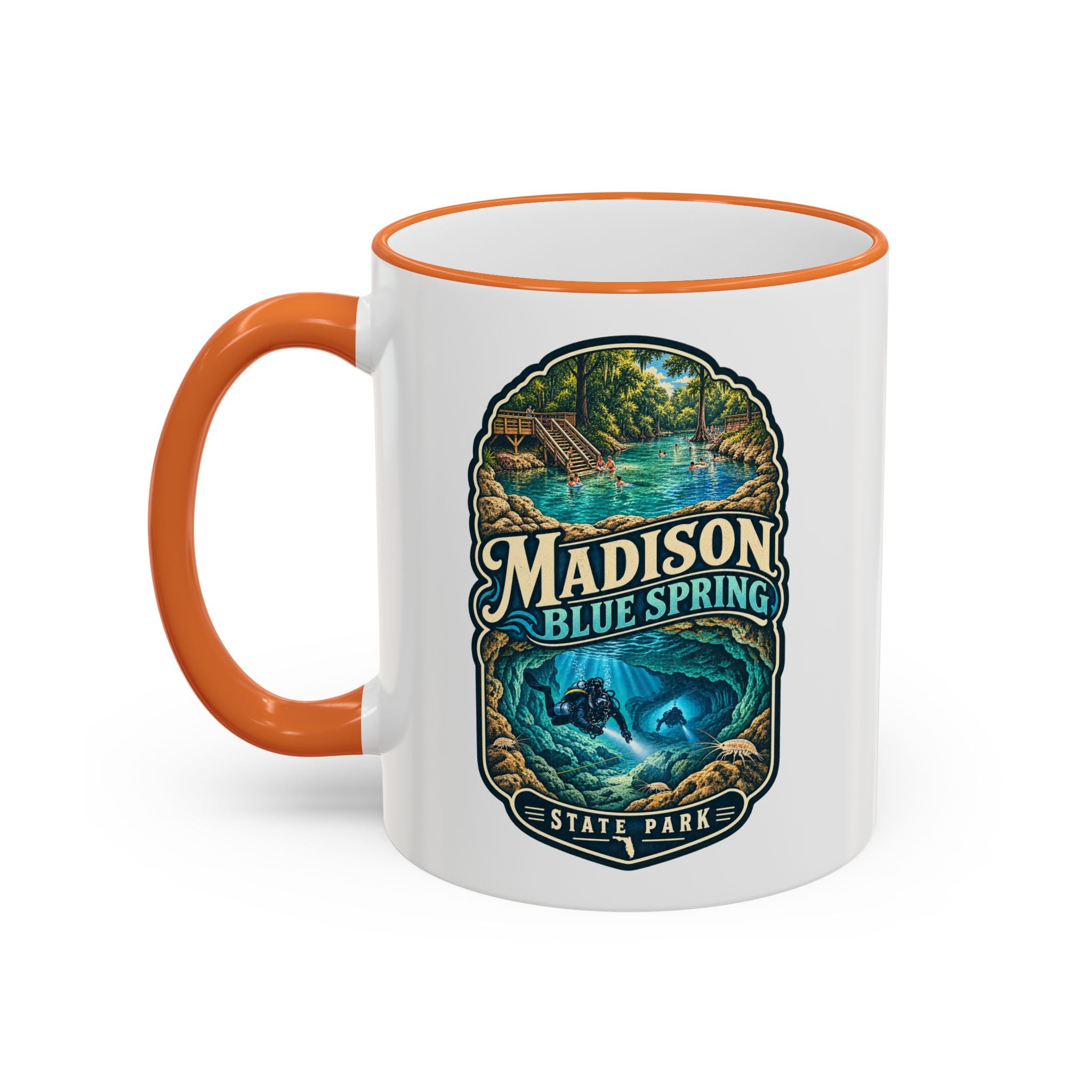 Madison Blue Spring Accent Rim & Handle 11oz/15oz