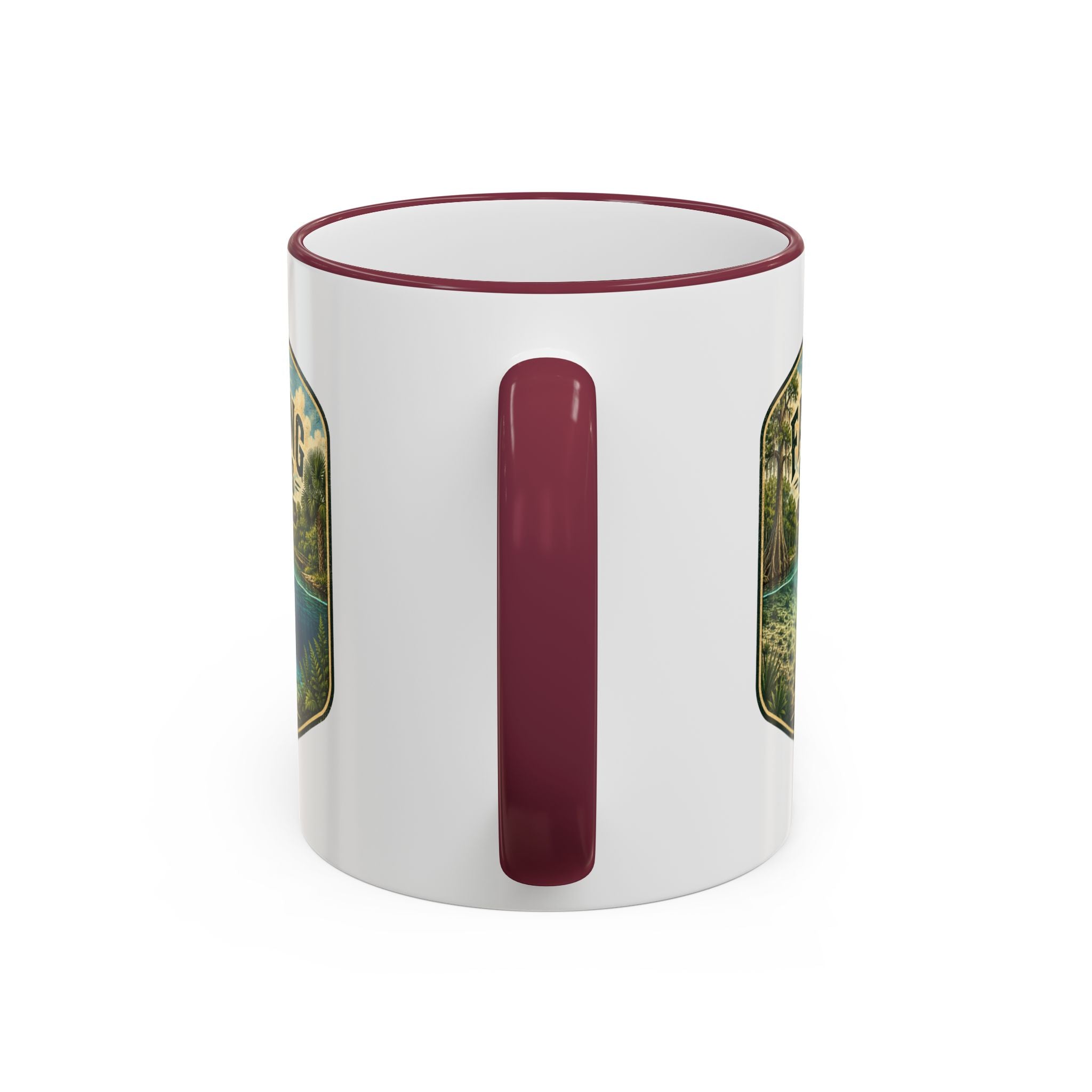 Fanning Springs Vintage Mug — Accent Rim & Handle 11oz/15oz