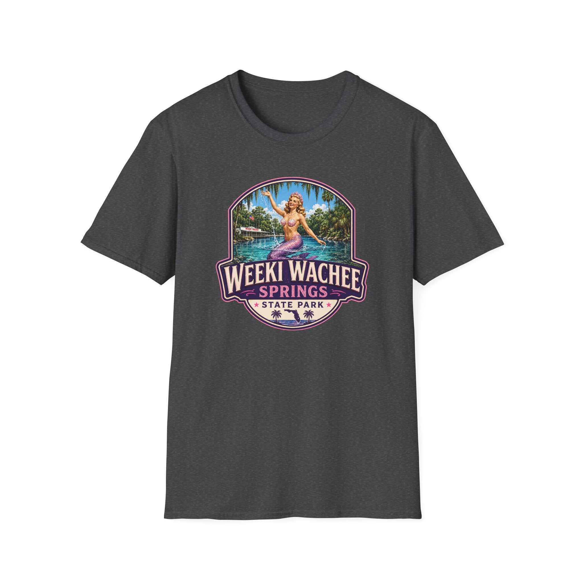 Weeki Wachee Springs — Retro Tee Pink