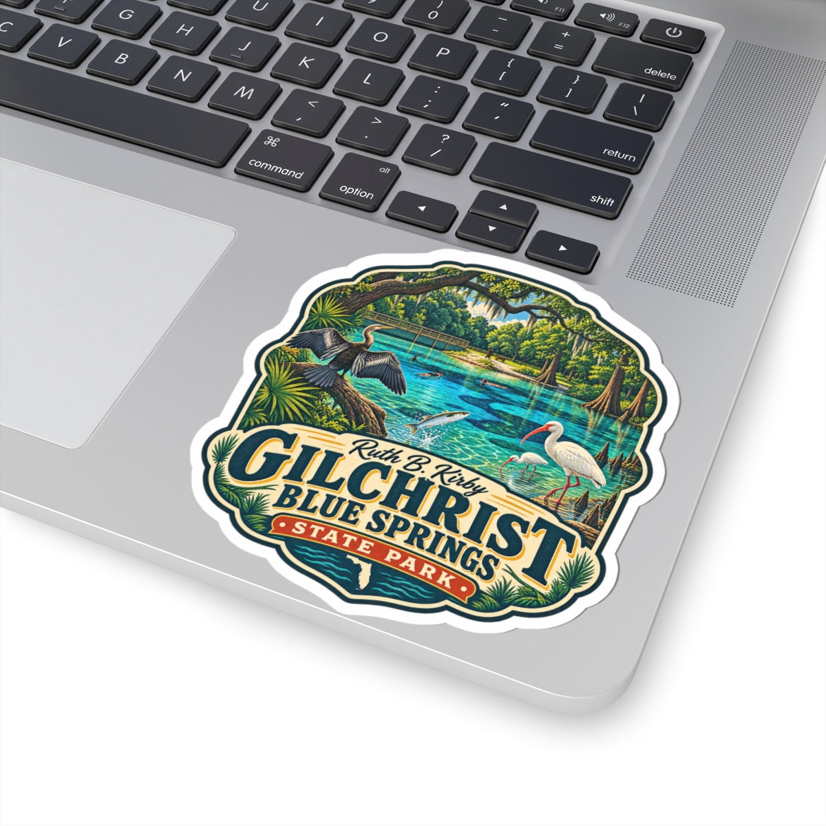 Gilchrist Blue Springs State Park Sticker — Vintage Nature Park Decal