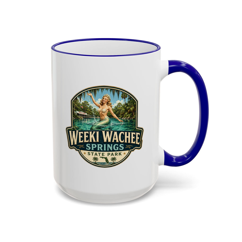 Weeki Wachee Vintage Mug — Accent Rim & Handle 11oz/15oz
