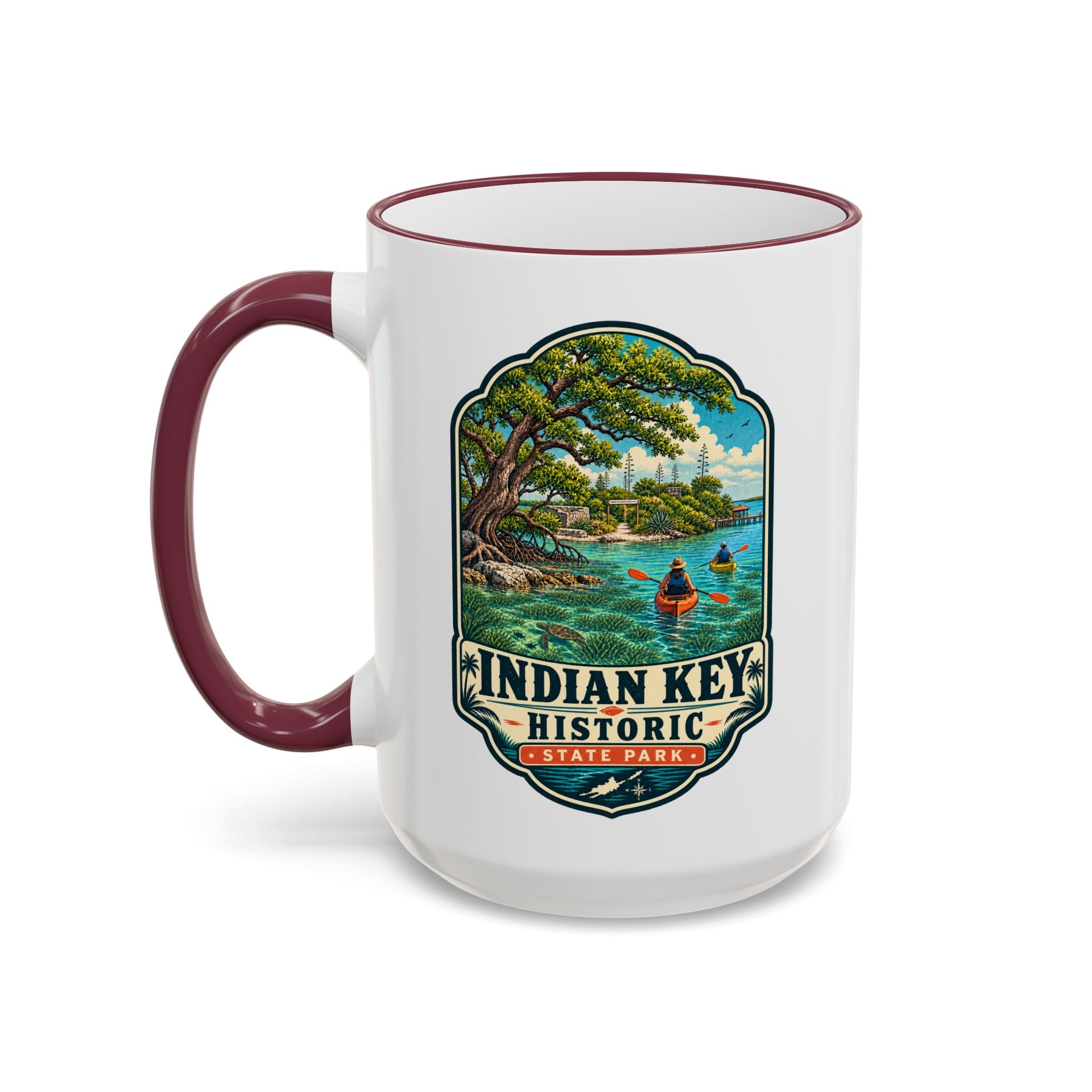 Indian Key Accent Rim & Handle 11oz/15oz