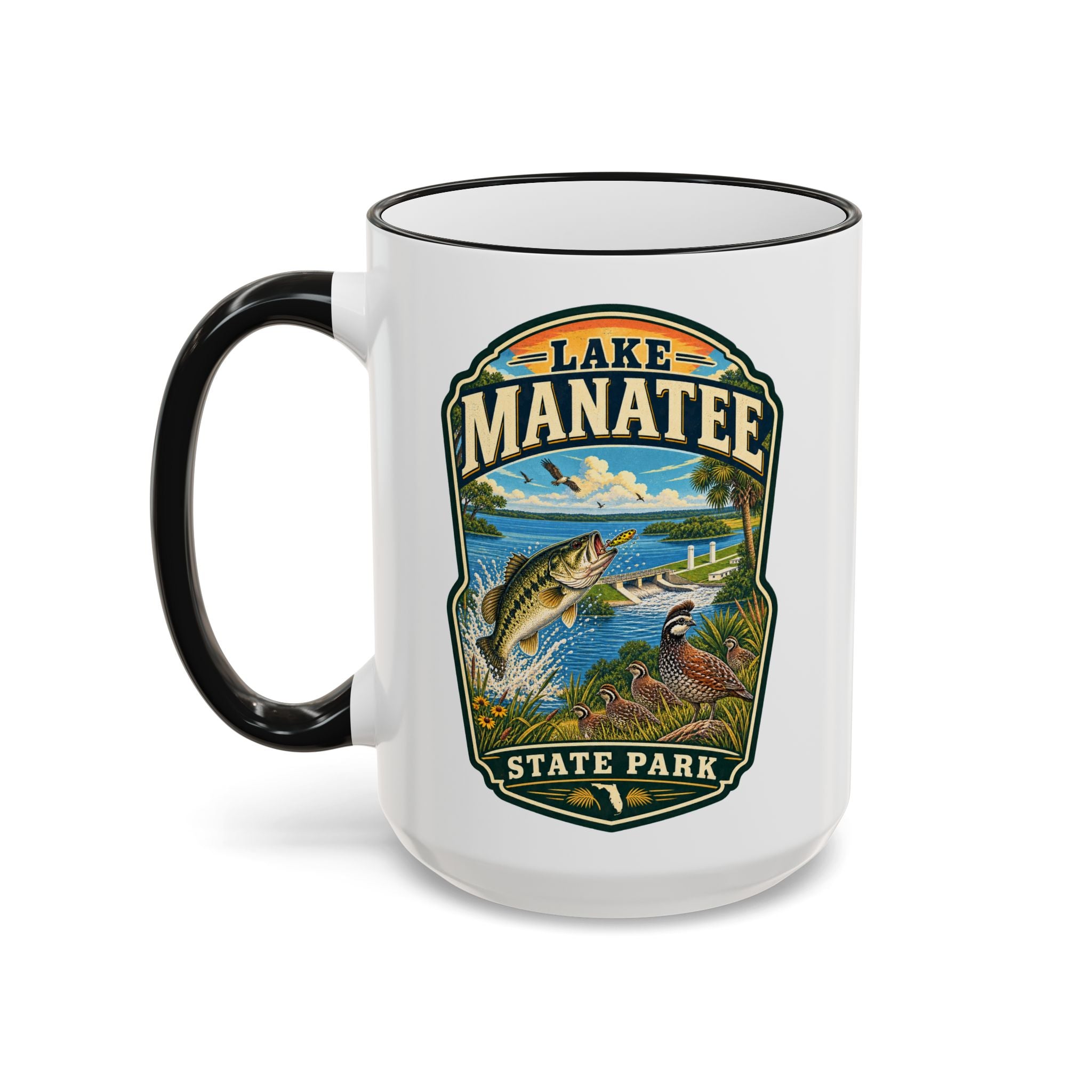 Lake Manatee Accent Rim & Handle 11oz/15oz