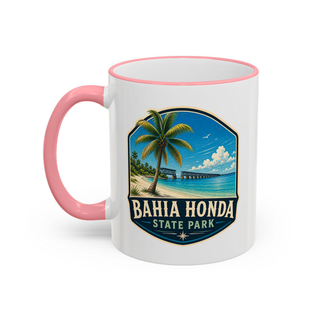 Bahia Honda Vintage Mug — Accent Rim & Handle 11oz/15oz