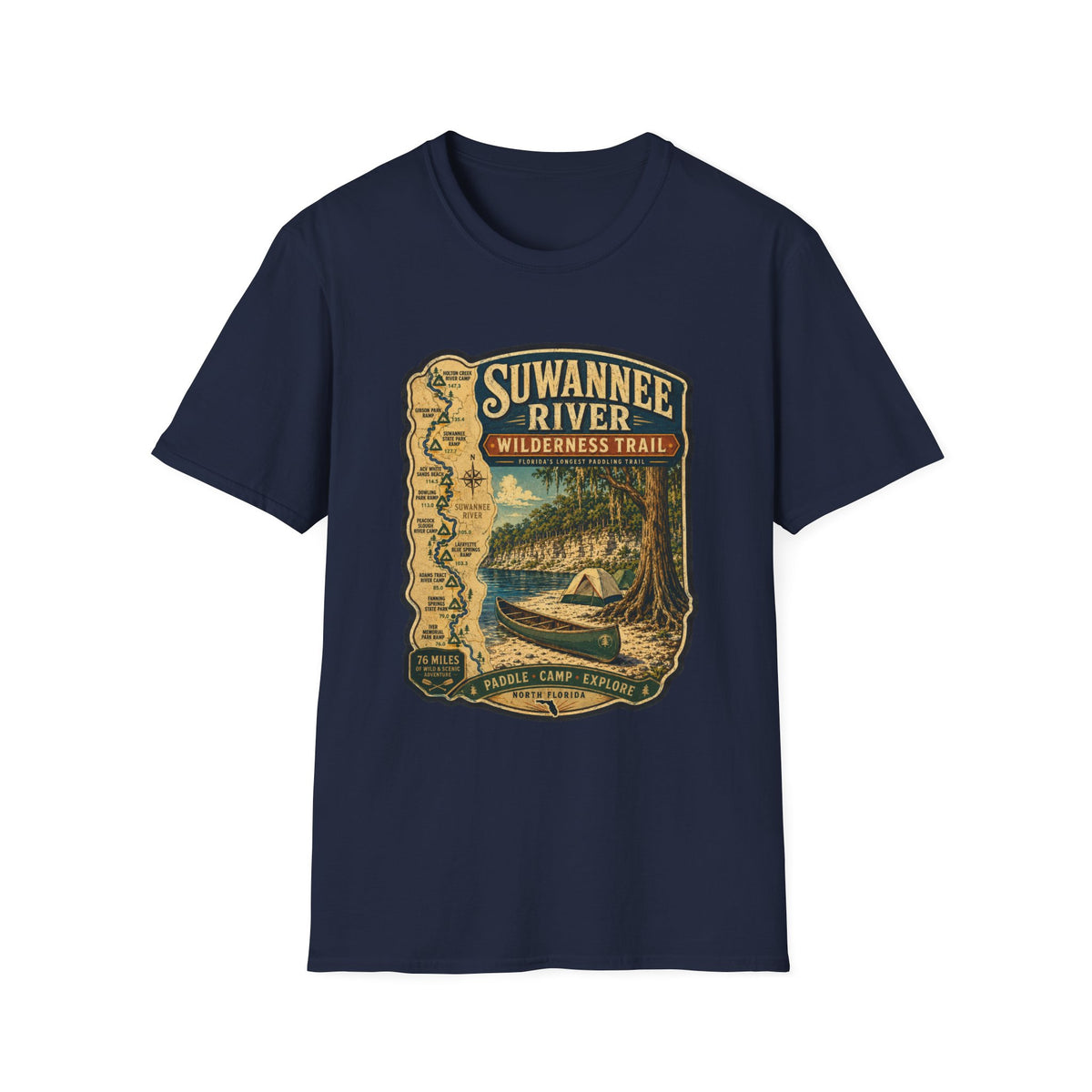 Suwannee River Wilderness Trail - Retro Tee