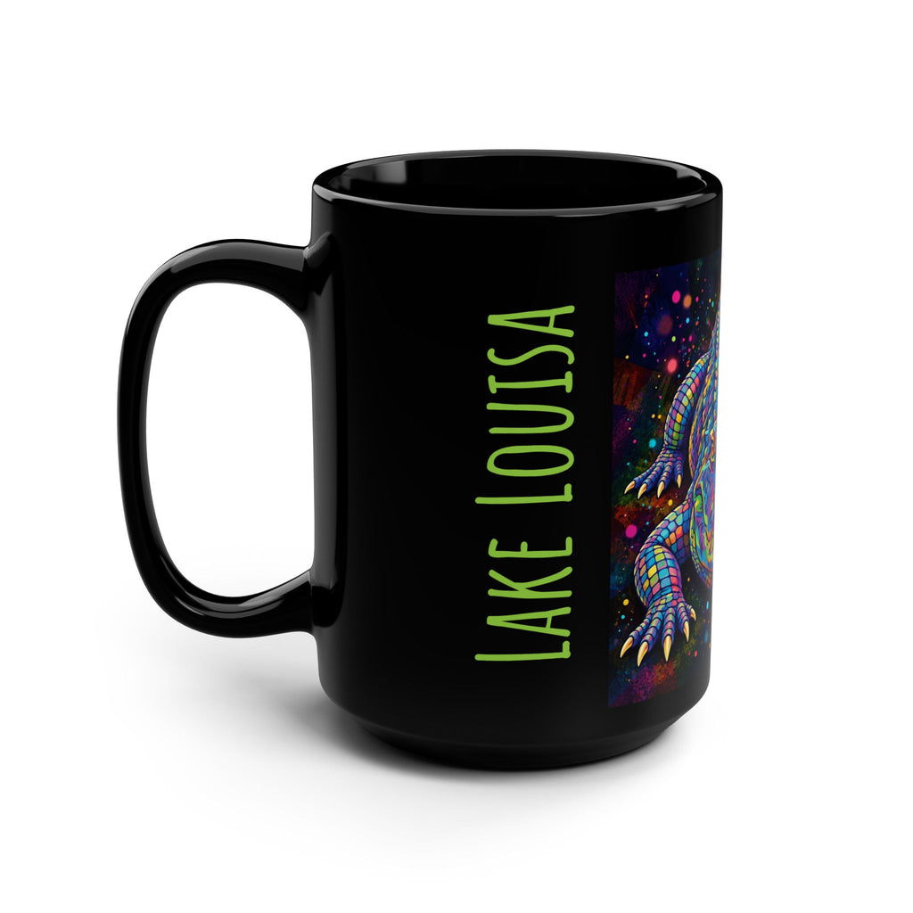 CUSTOMIZABLE Alligator Black Mug —  15oz