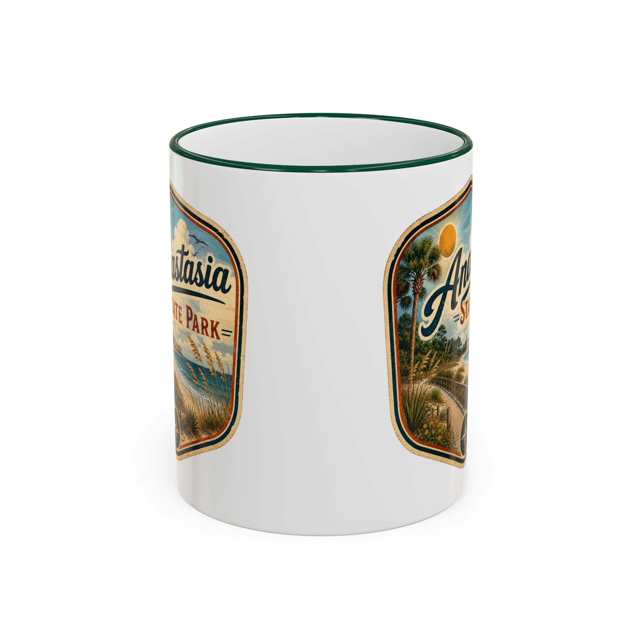 Anastasia Vintage Mug — Accent Rim & Handle 11oz/15oz