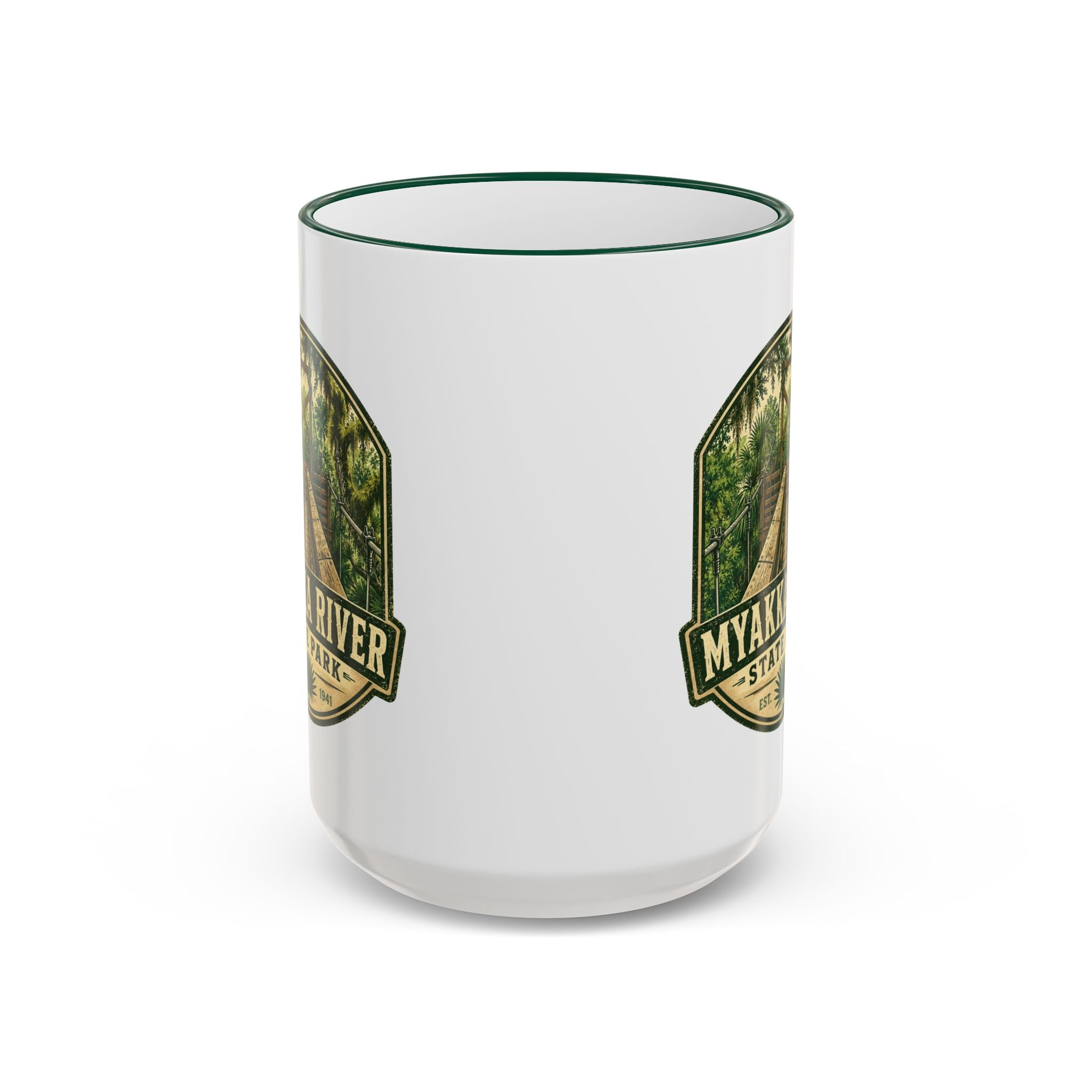 Myakka River Vintage Mug — Accent Rim & Handle 11oz/15oz