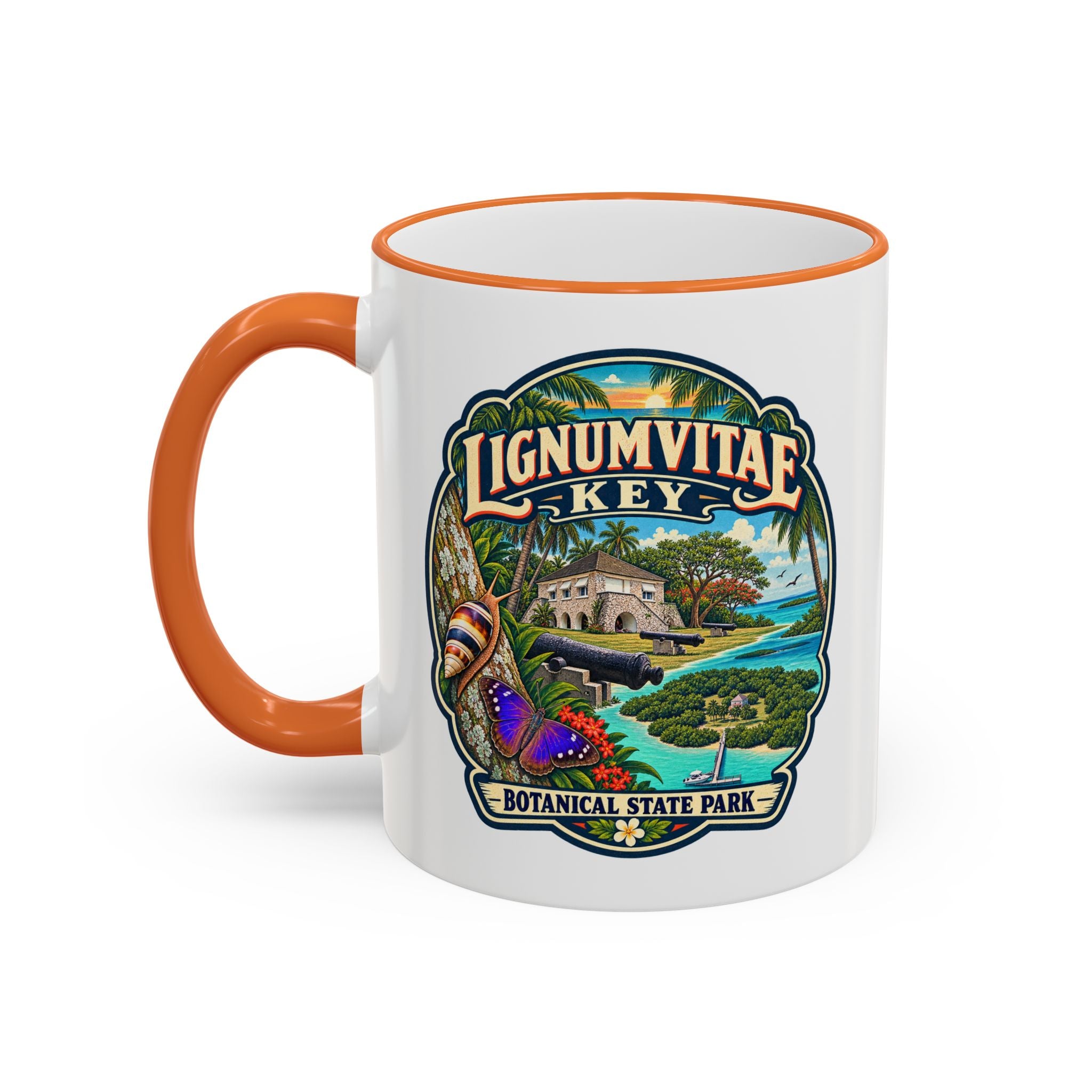 Lignumvitae Key Accent Rim & Handle 11oz/15oz