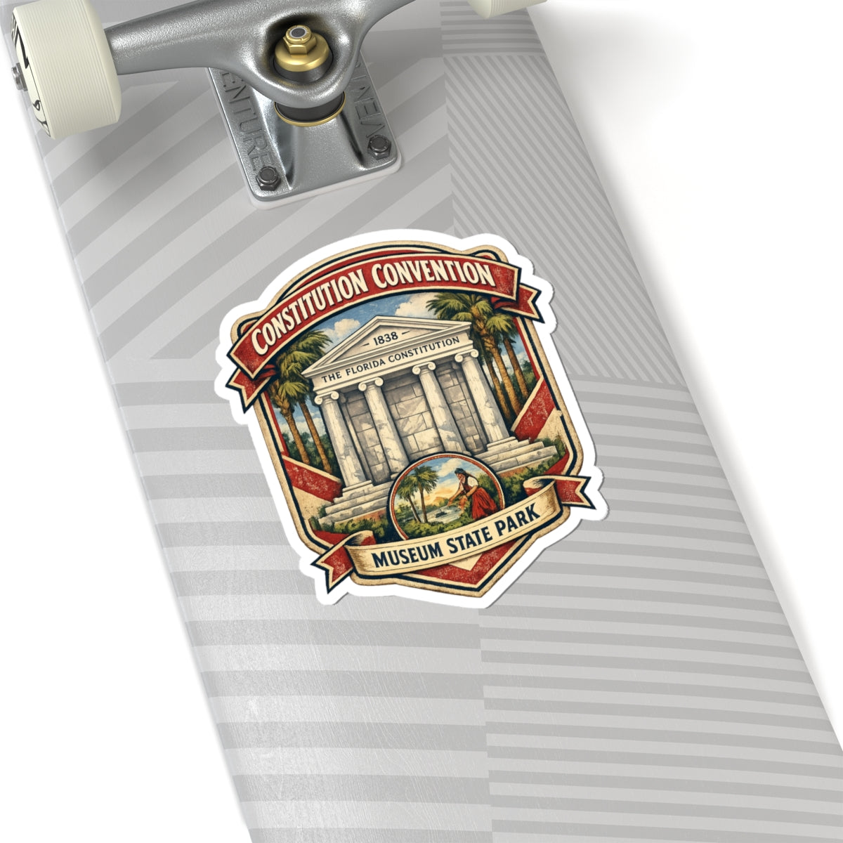 Constitution Convention Museum State Park Sticker – Vintage Florida Landmark Kiss-Cut Sticker