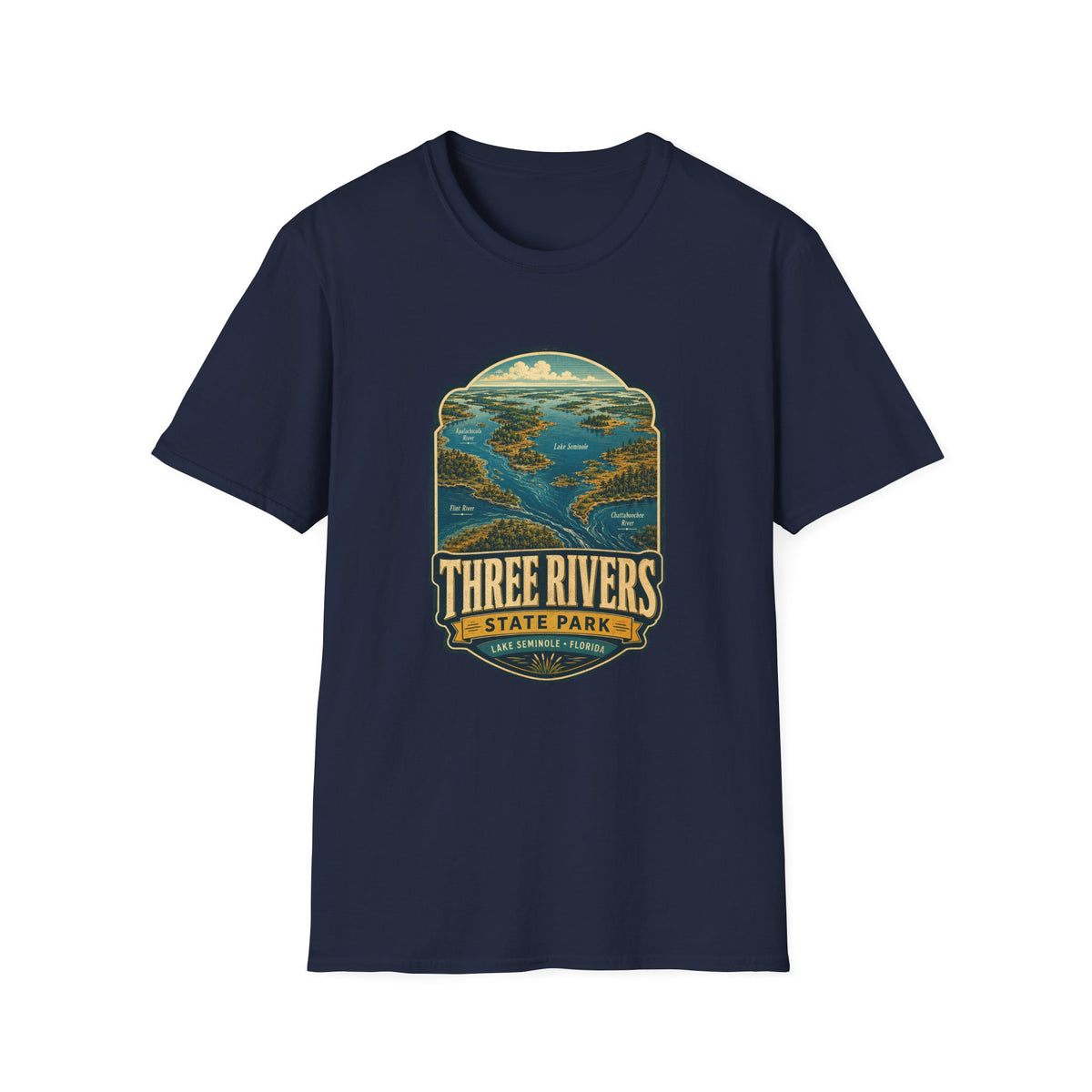 Three Rivers — Retro Tee