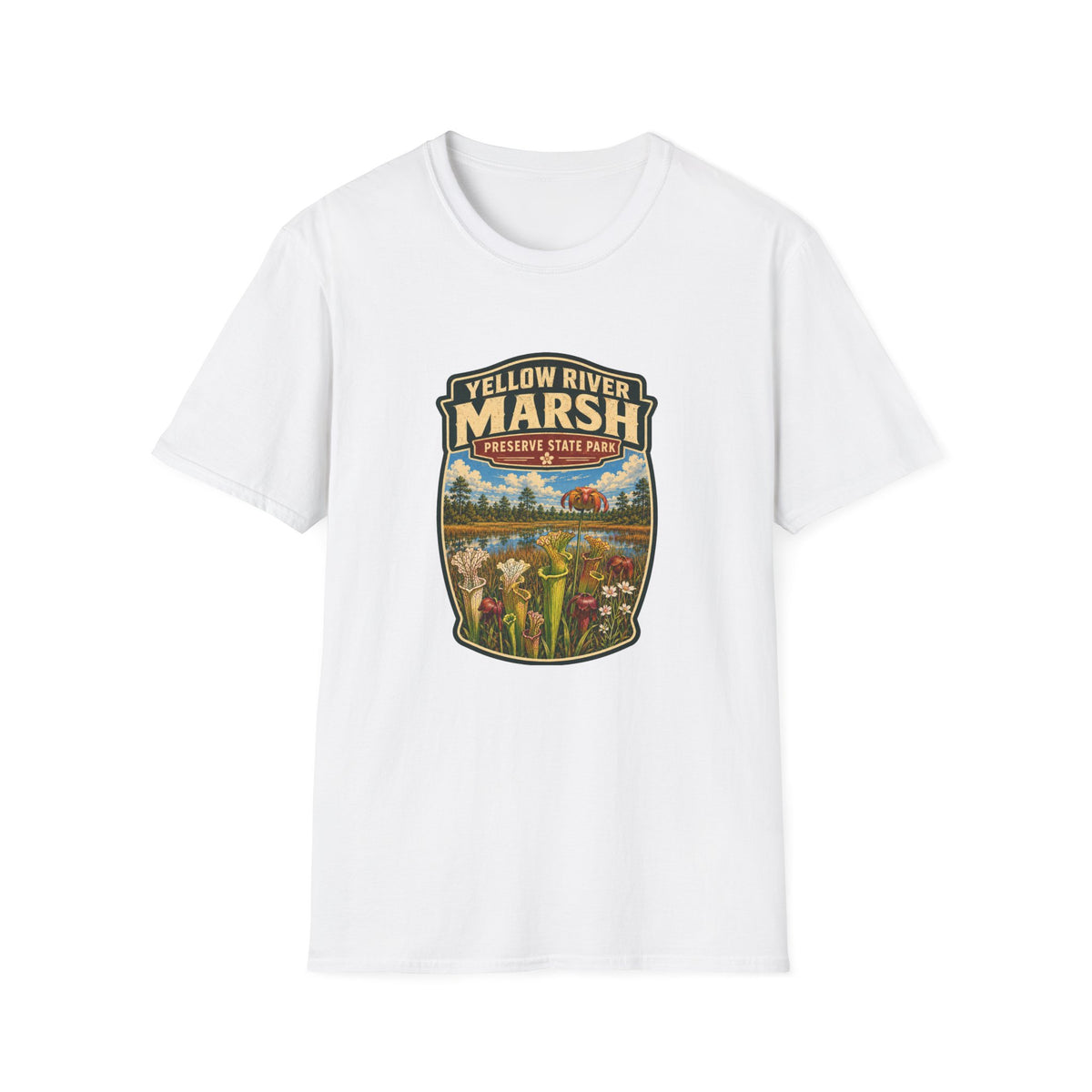 Yellow River Marsh — Retro Tee