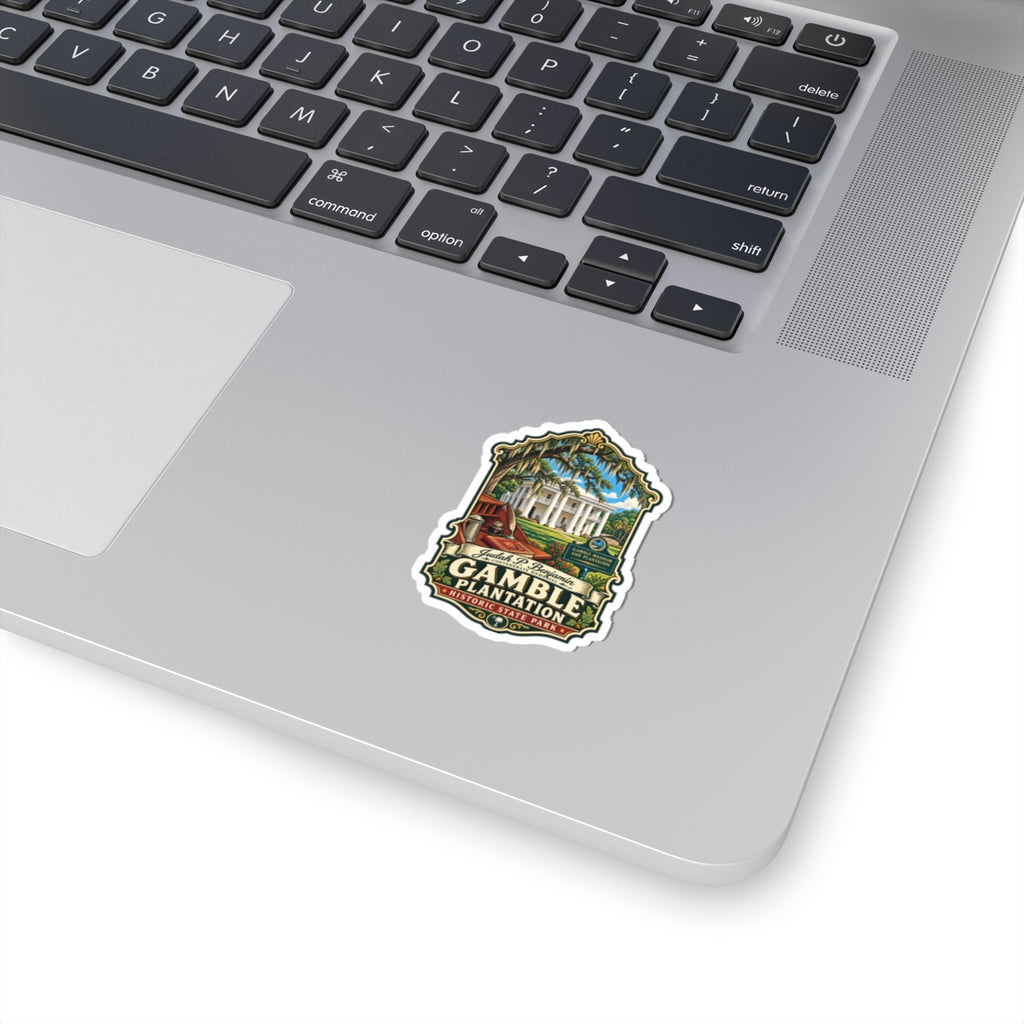 Gamble Plantation Historic Park Sticker — Vintage Southern Estate Travel Decal