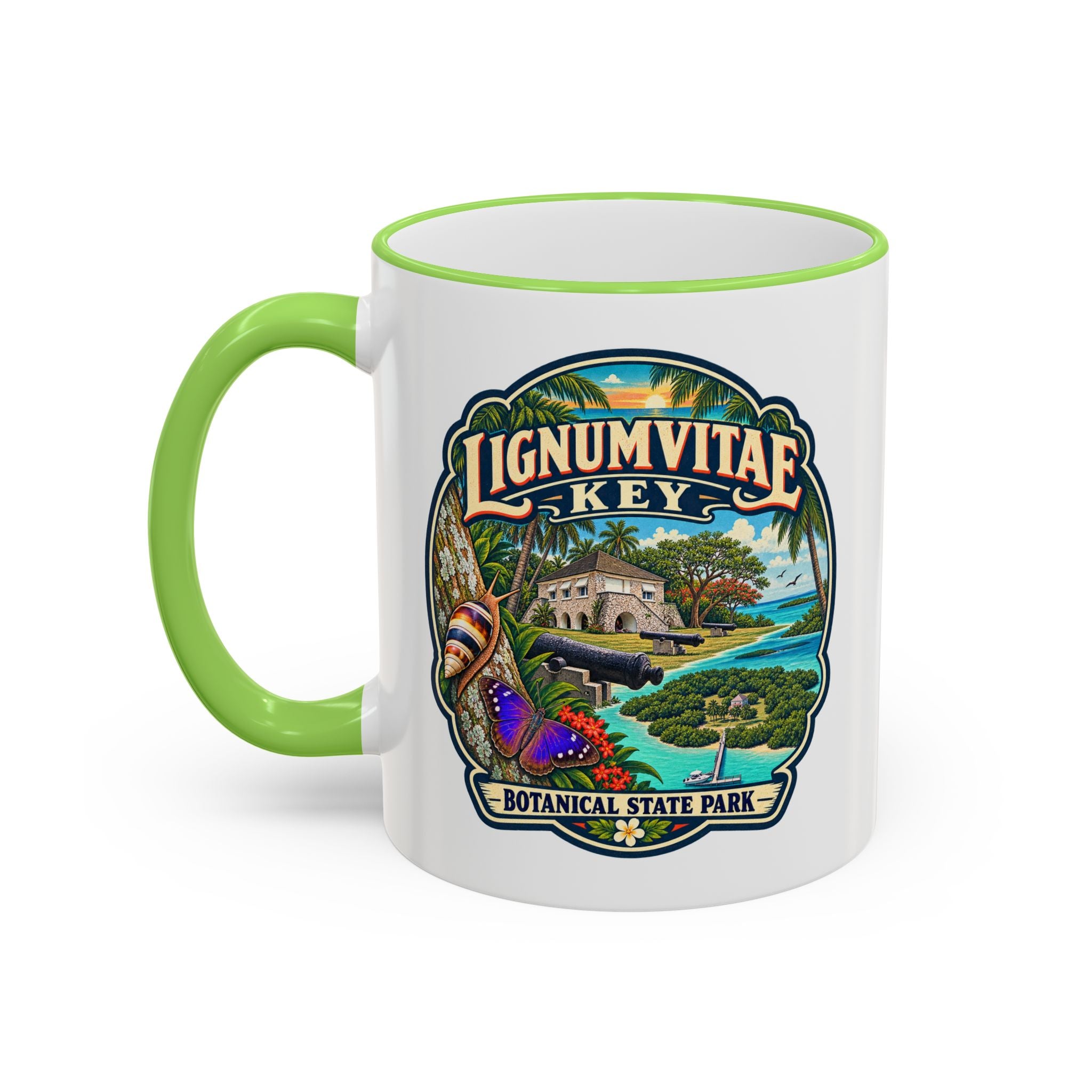 Lignumvitae Key Accent Rim & Handle 11oz/15oz
