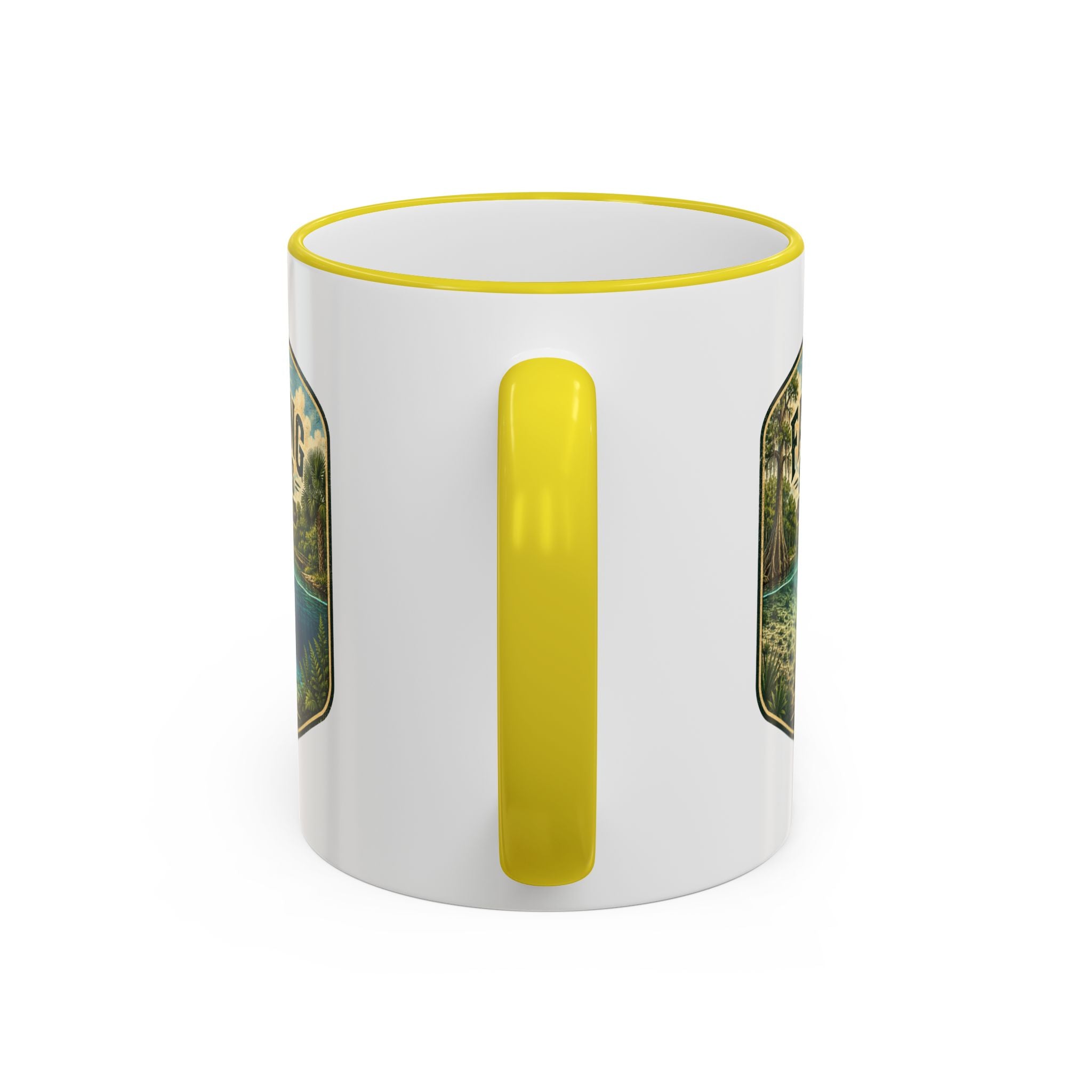 Fanning Springs Vintage Mug — Accent Rim & Handle 11oz/15oz