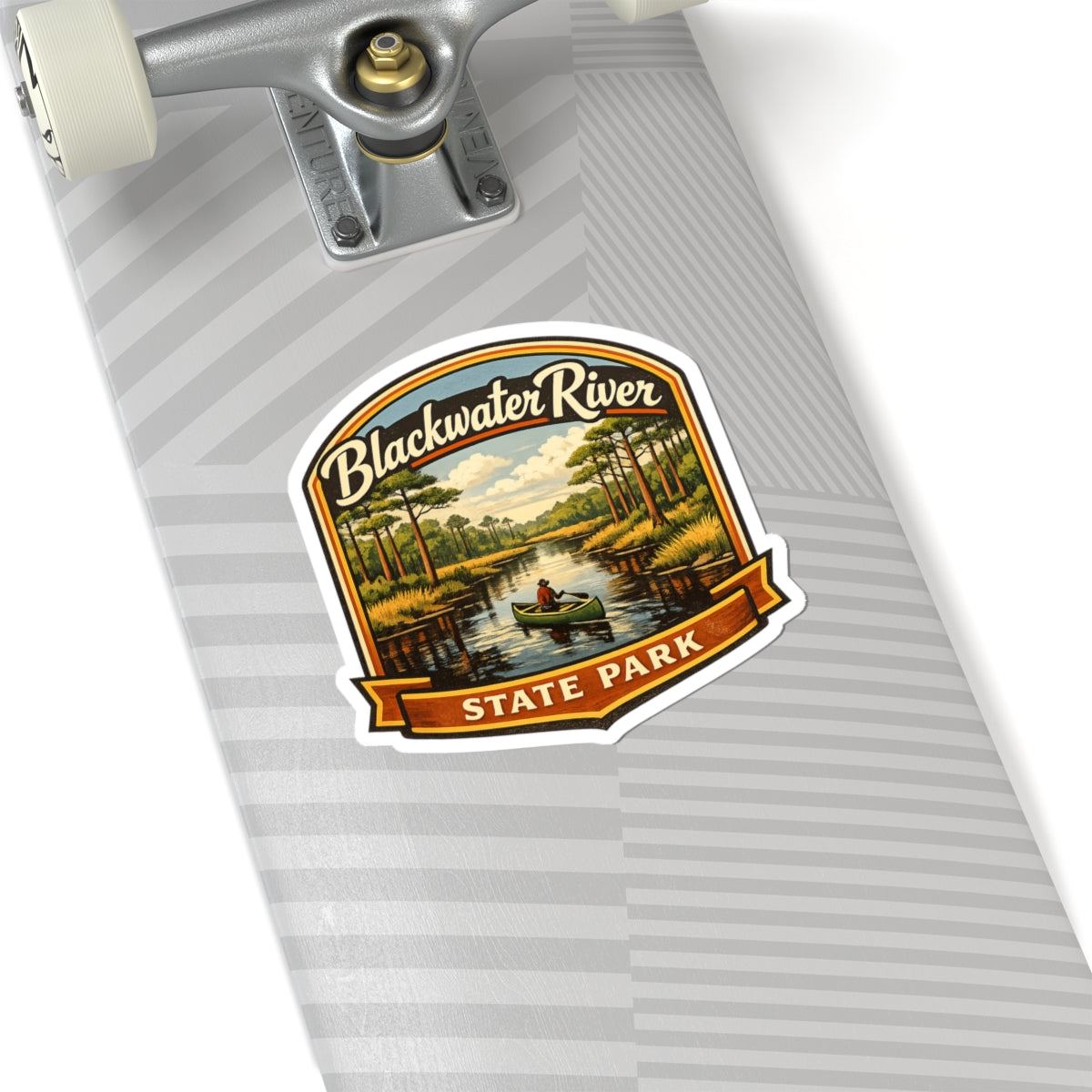 Sticker — Blackwater River State Park Vintage Canoe Outdoor Decal