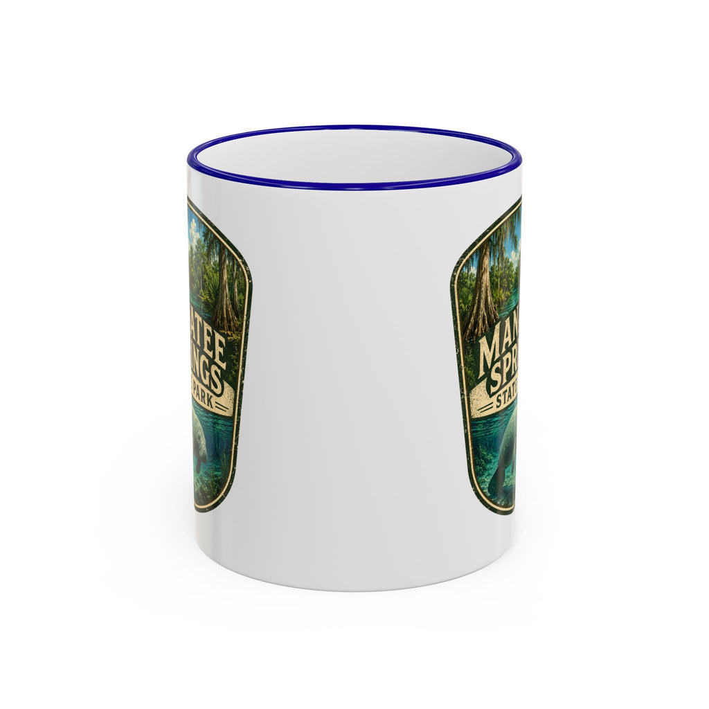 Manatee Springs Manatee Mug — Accent Rim & Handle 11oz/15oz