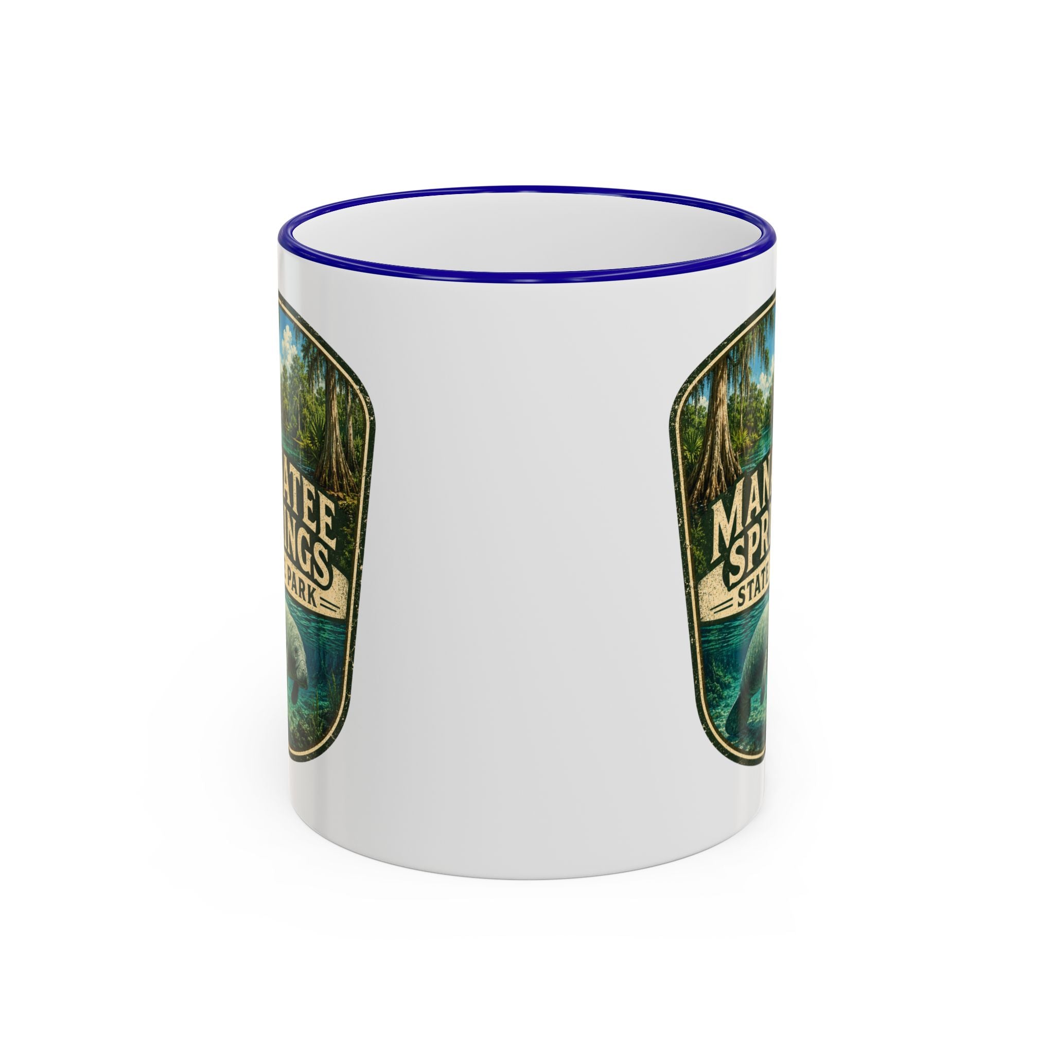 Manatee Springs Manatee Mug — Accent Rim & Handle 11oz/15oz
