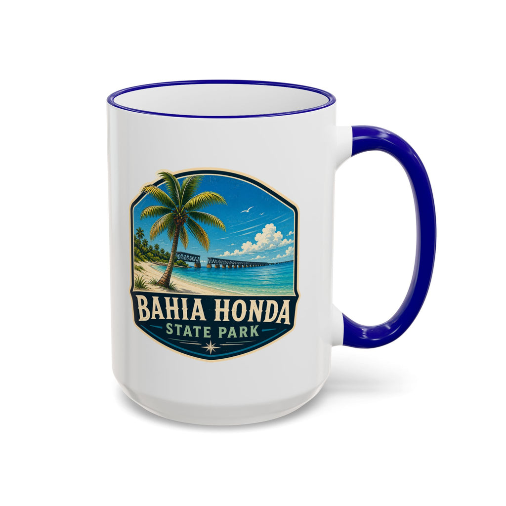 Bahia Honda Vintage Mug — Accent Rim & Handle 11oz/15oz