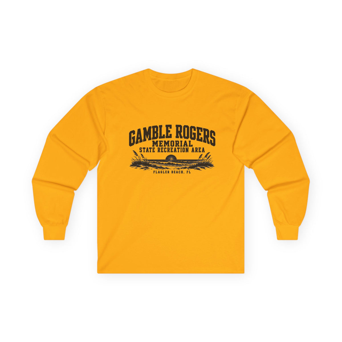 Gamble Rogers Memorial State Recreation Area Logo- Long Sleeve Tee