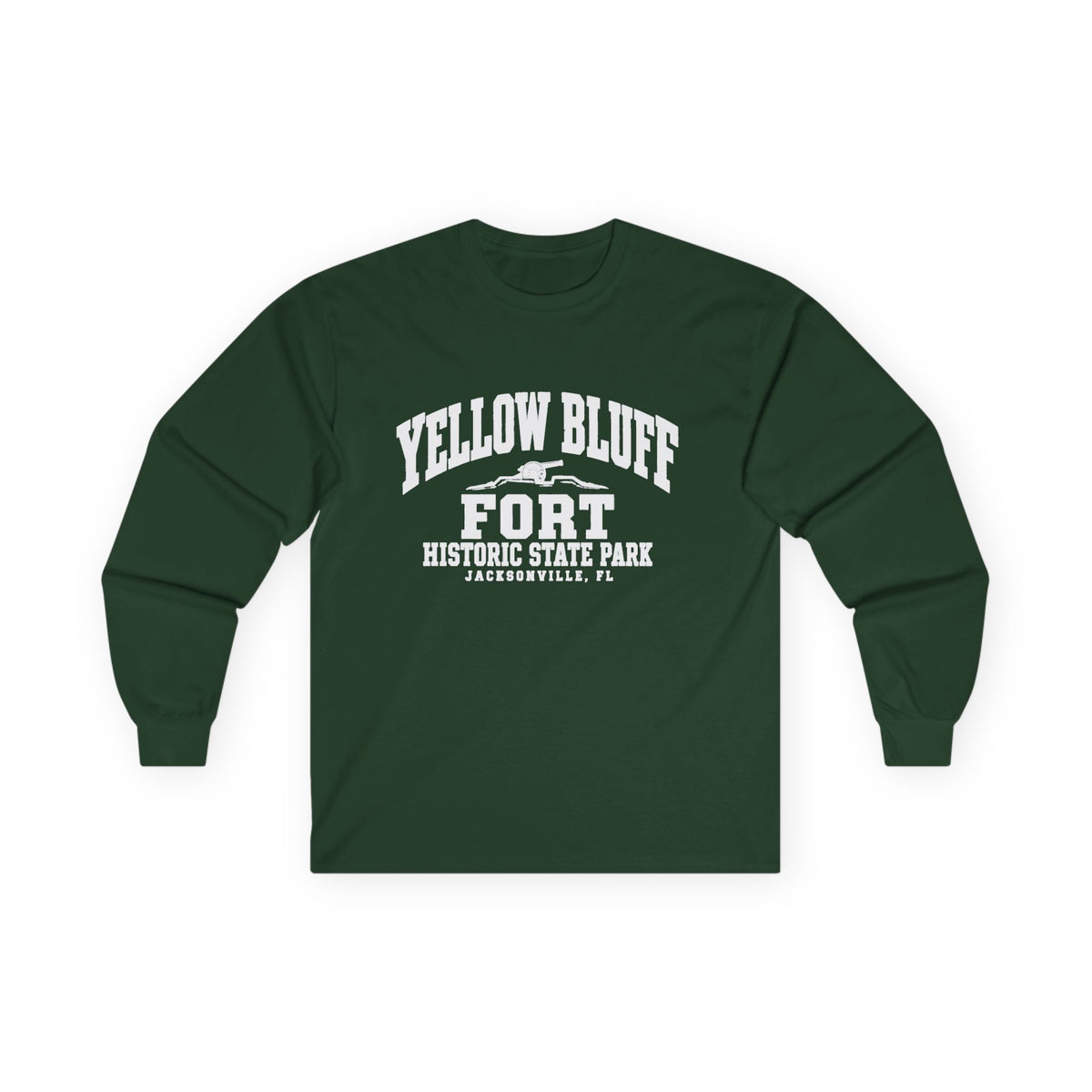 Yellowbluff Fort Historic State Park Logo- Long Sleeve Tee