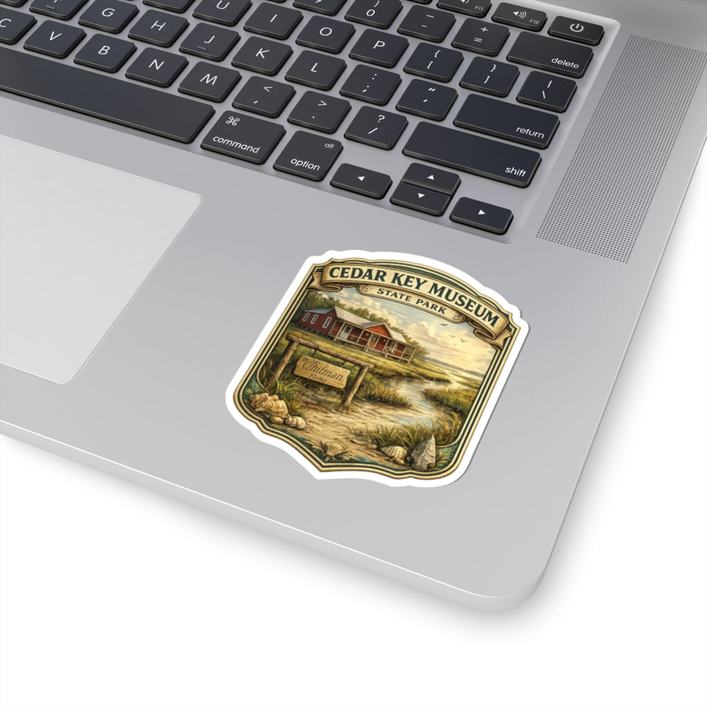 Cedar Key Museum Vintage State Park Sticker — Scenic Travel Decal