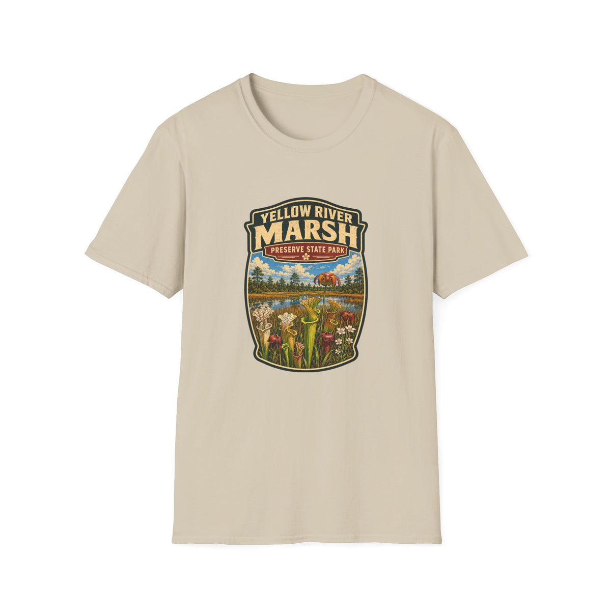 Yellow River Marsh — Retro Tee