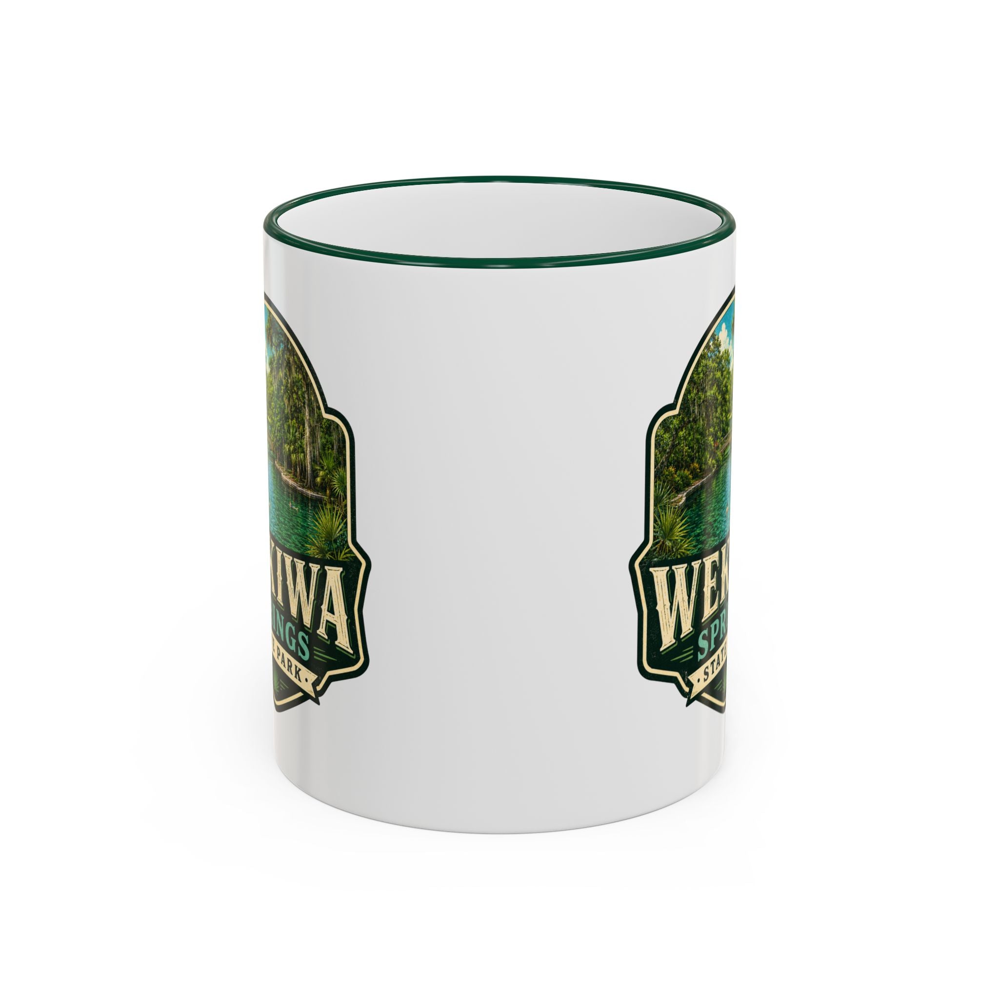 Wekiwa Springs Vintage Mug — Accent Rim & Handle 11oz/15oz