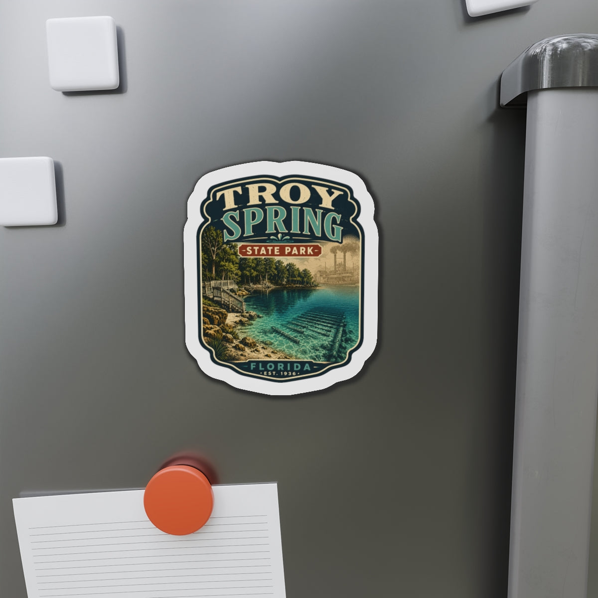 Troy Spring- Die-Cut Magnet