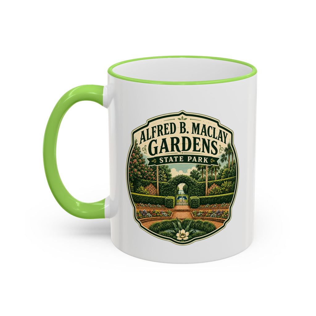 Maclay Gardens Vintage Mug — Accent Rim & Handle 11oz/15oz