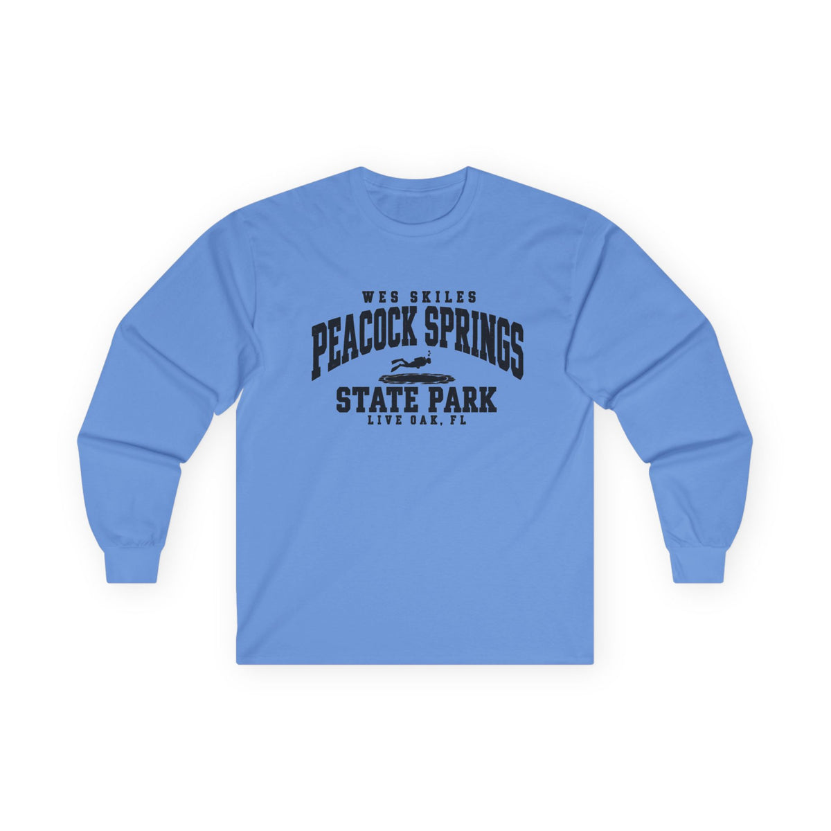 Wes Skiles Peacock Springs State Park Logo- Long Sleeve Tee