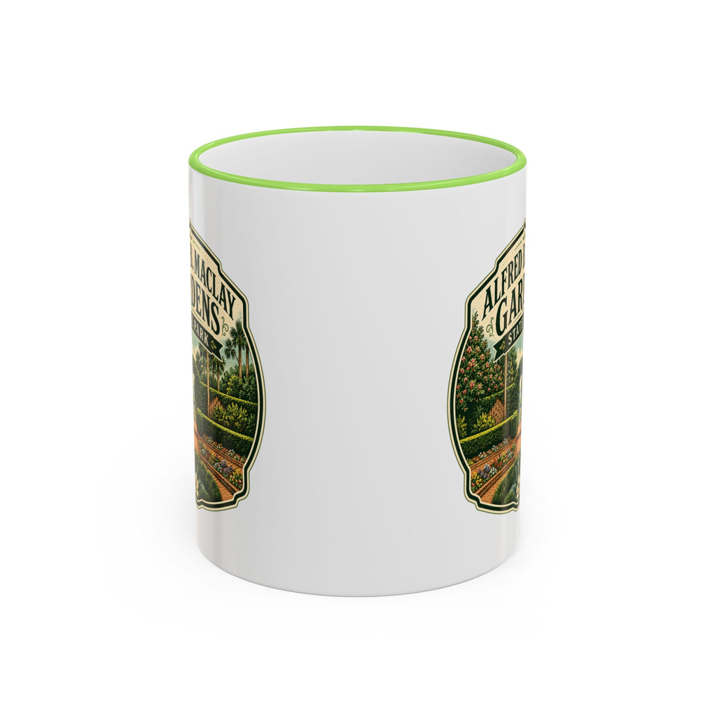 Maclay Gardens Vintage Mug — Accent Rim & Handle 11oz/15oz