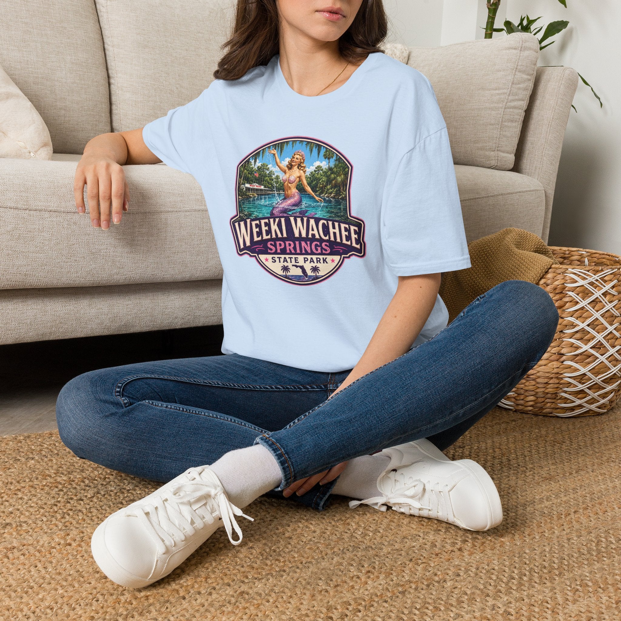 Weeki Wachee Springs — Retro Tee Pink