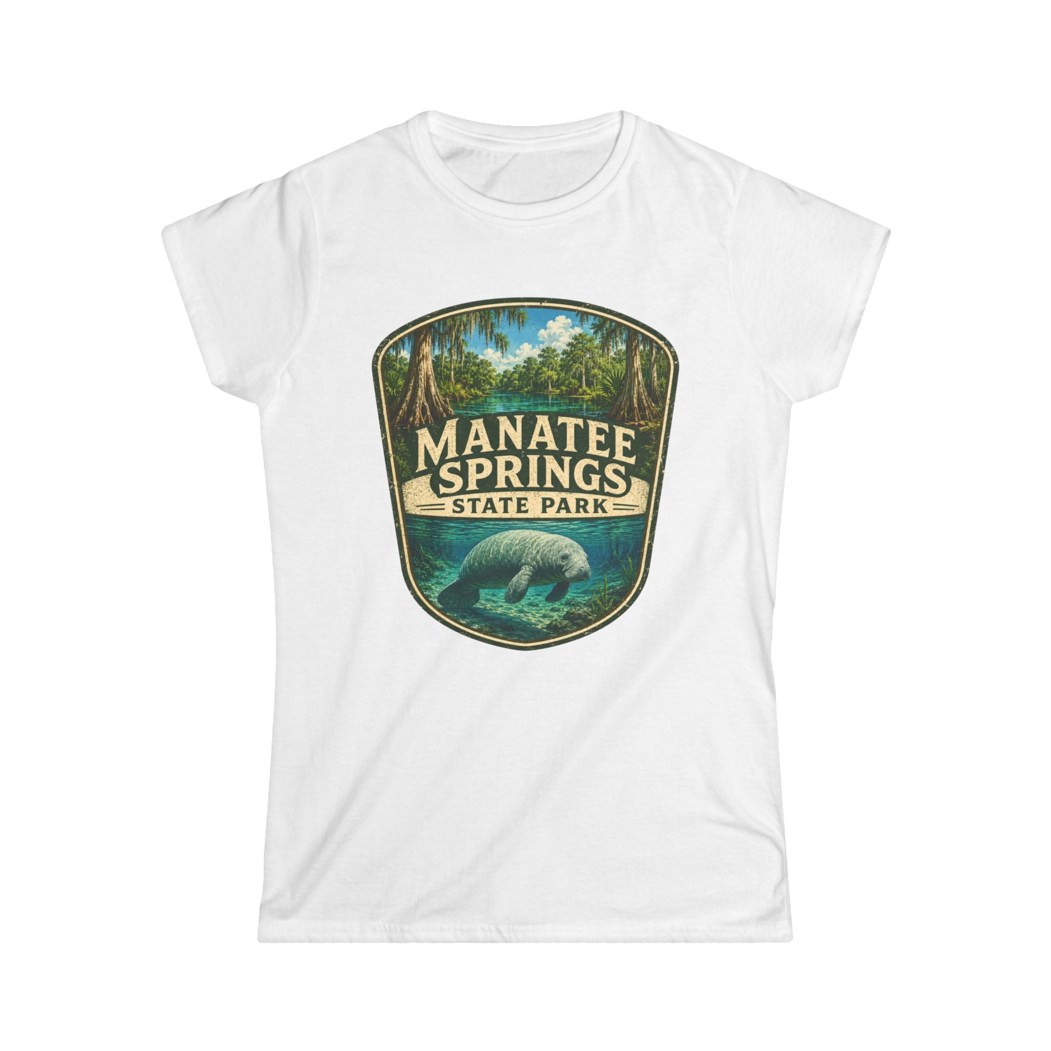 Manatee Springs- Vintage Manatee Tee
