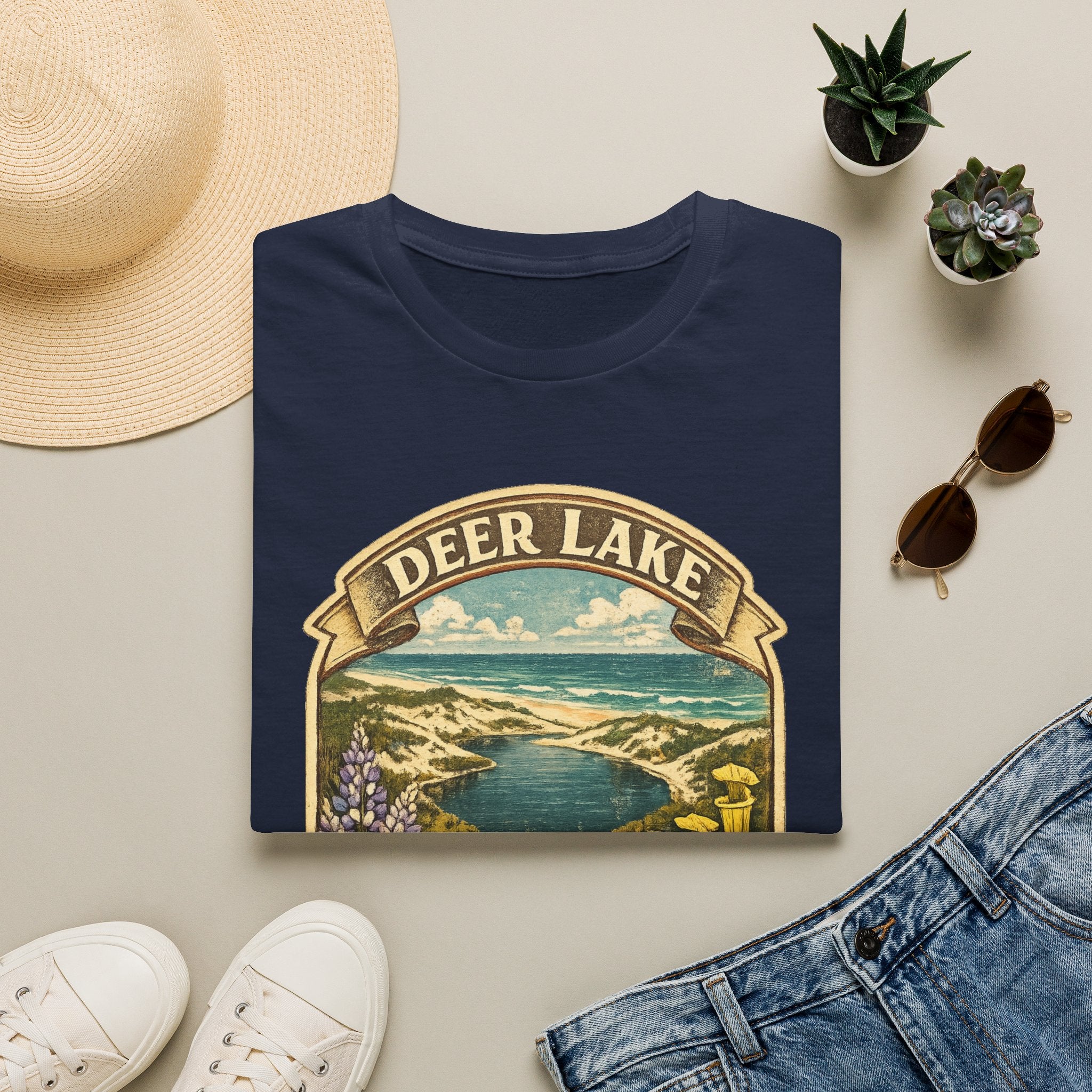 Deer Lake- Retro Tee