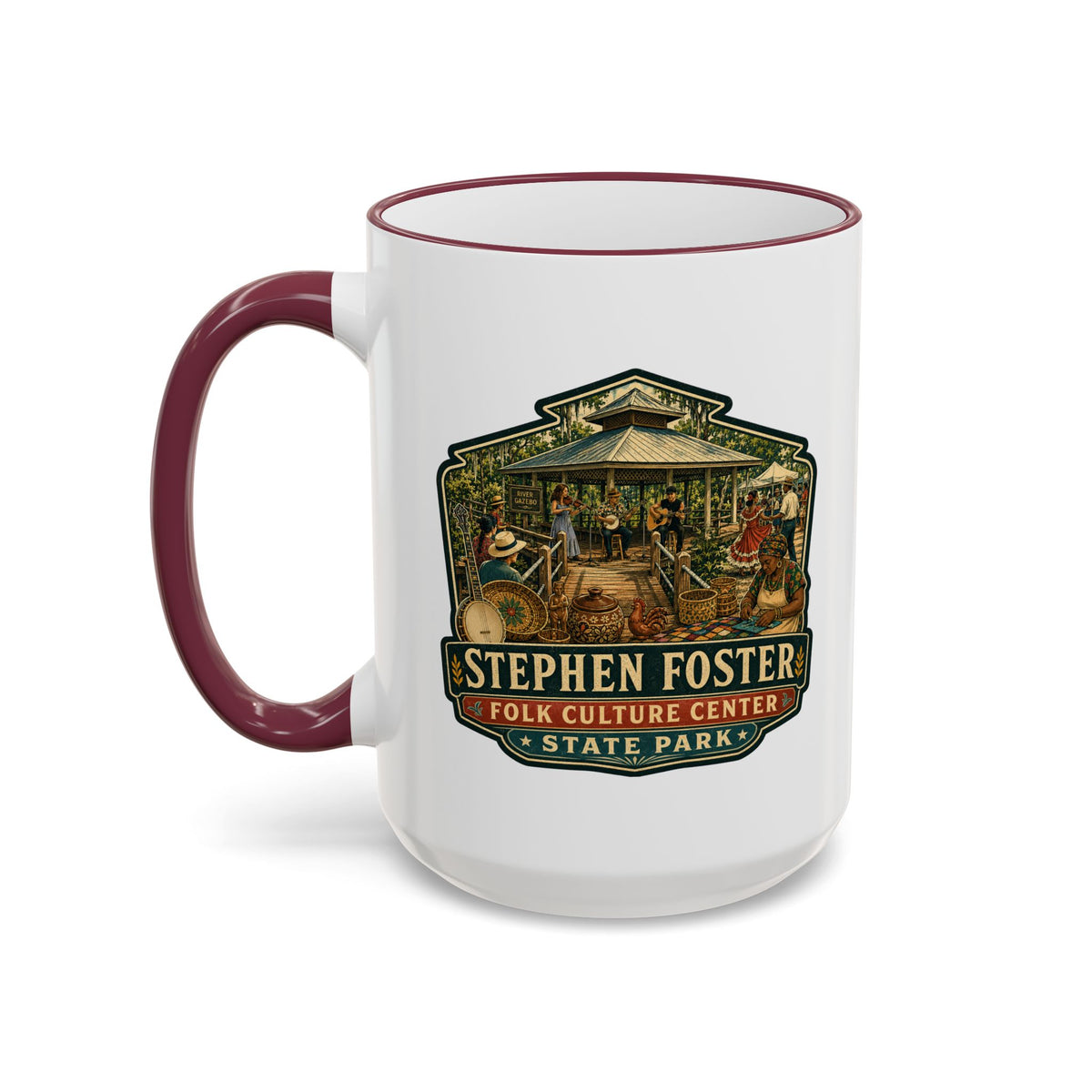 Stephen Foster Mug — Accent Rim & Handle 11oz/15oz