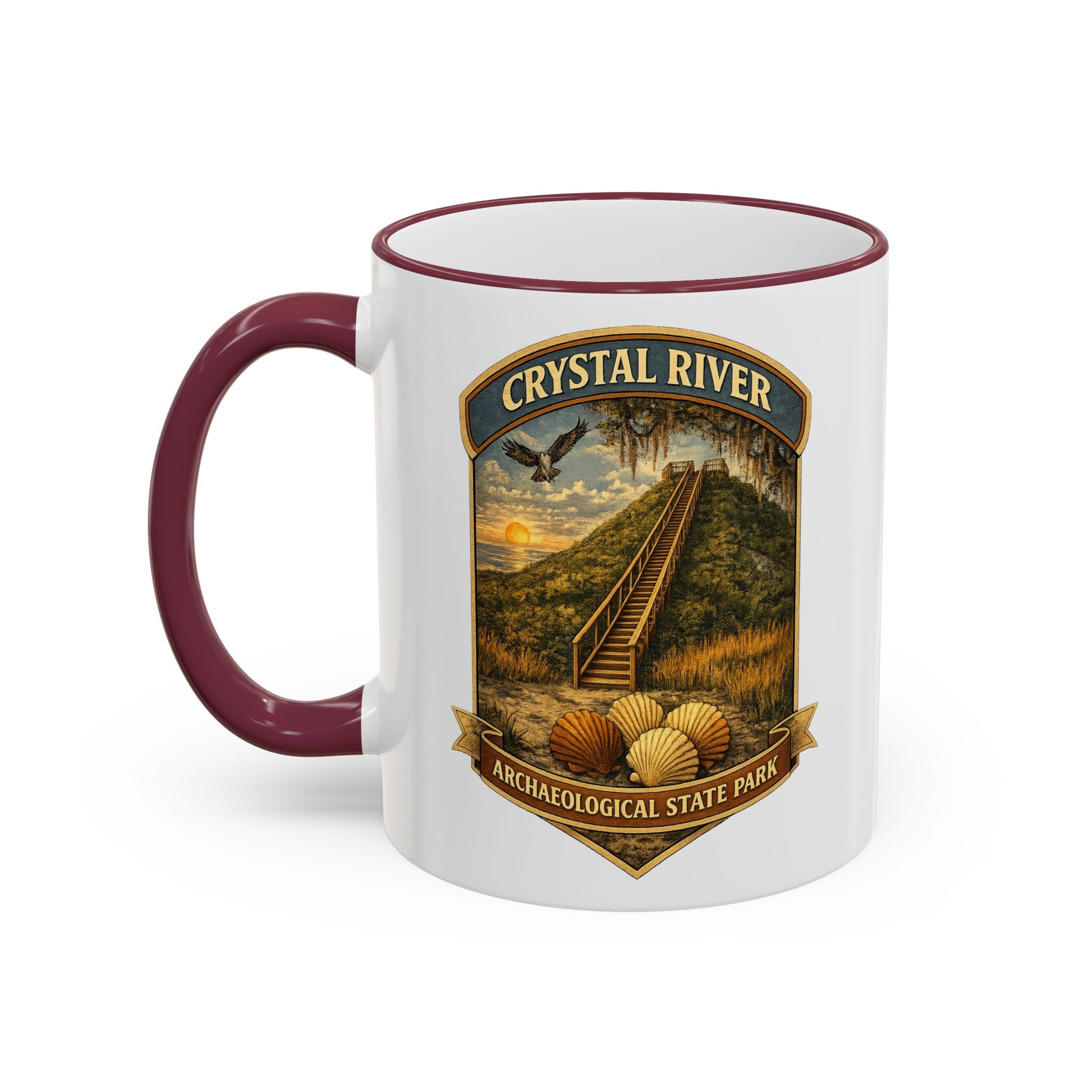 Crystal River Archaeological Accent Rim & Handle 11oz/15oz